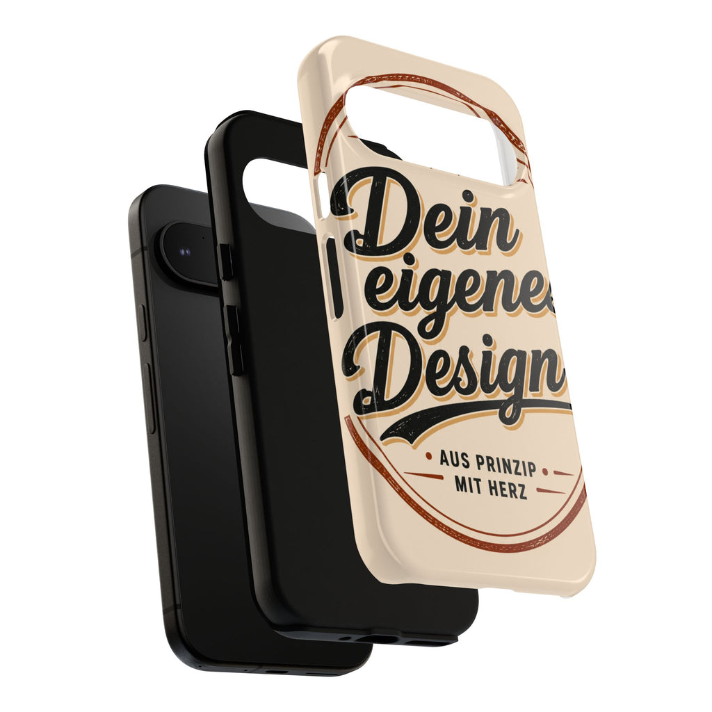 Custom Tough Phone Case — "Dein eigenes Design" Vintage Script Tough Case