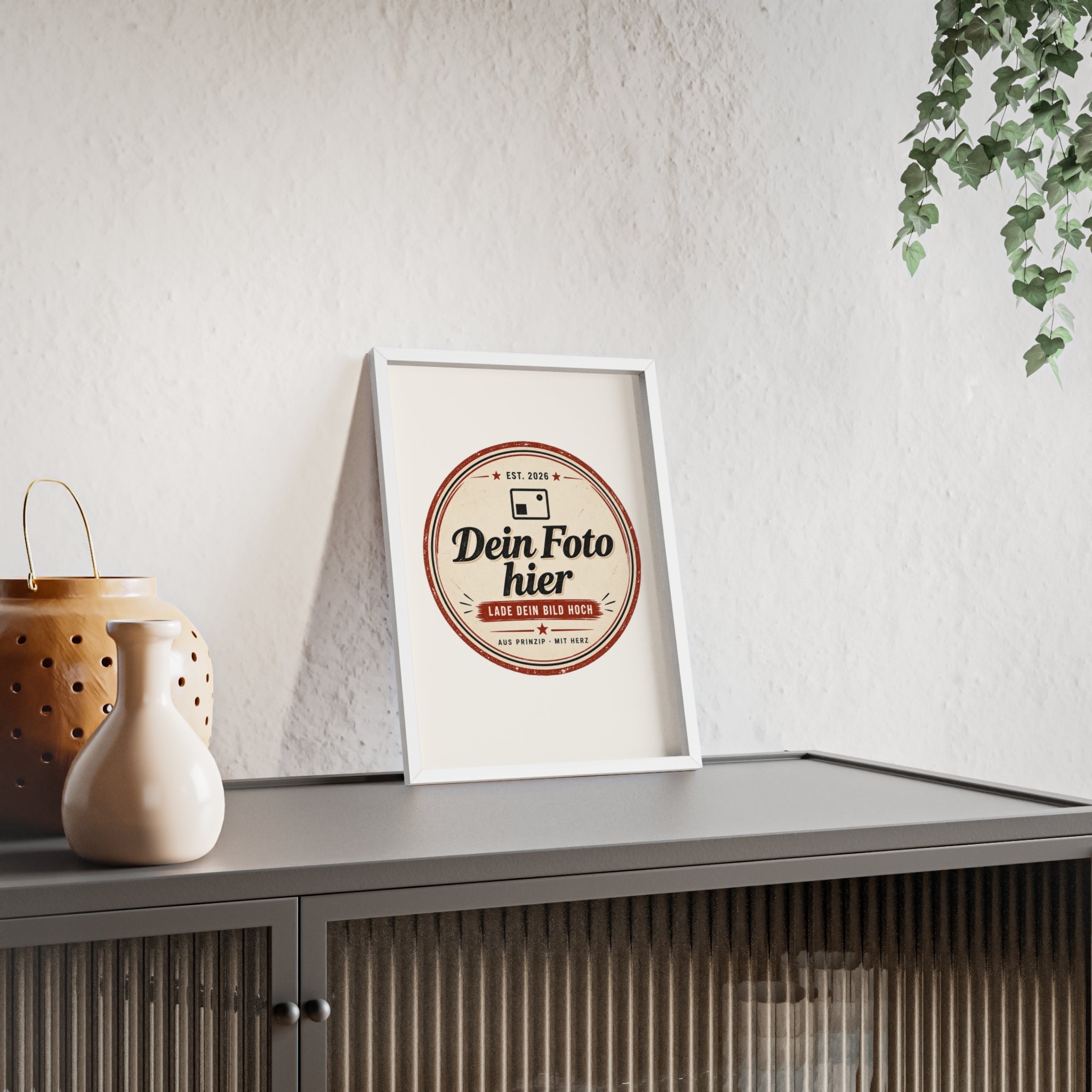 Personalized poster with wooden frame – Design a wall art with your own photo