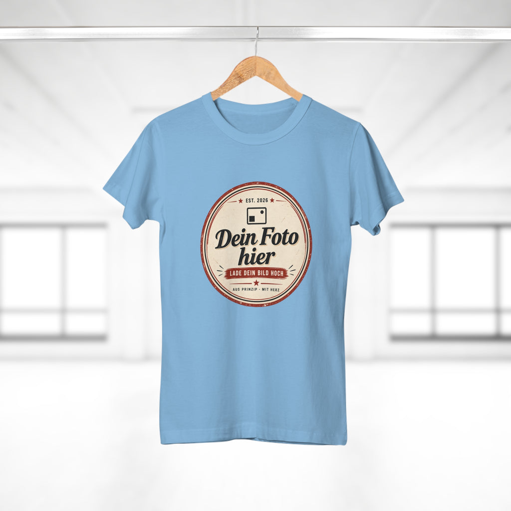 Damen T-Shirt personalisiert mit Foto – Frauen Shirt selbst gestalten
