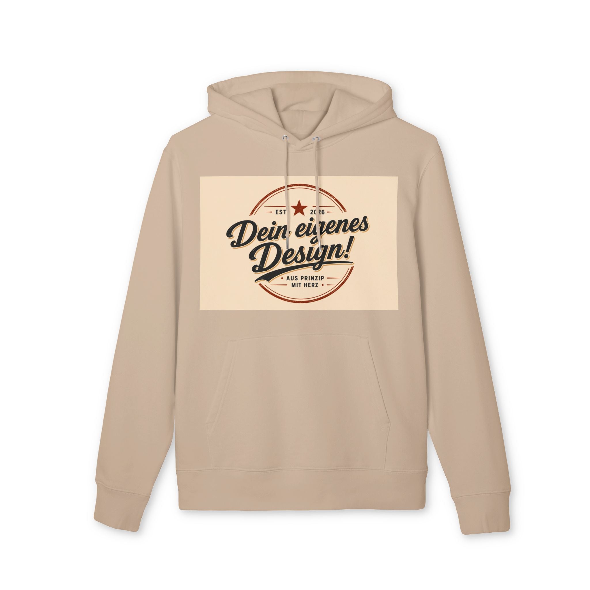 Hoodie — "Dein eigenes Design!" Vintage Badge Pullover