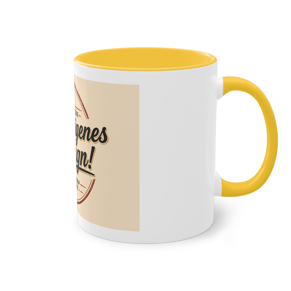 Personalized Two-Tone Coffee Mug — "Dein eigenes Design!" 11oz