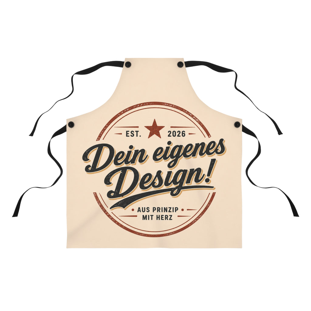 Custom Design Apron - "Dein eigenes Design" Vintage Badge Cooking Apron