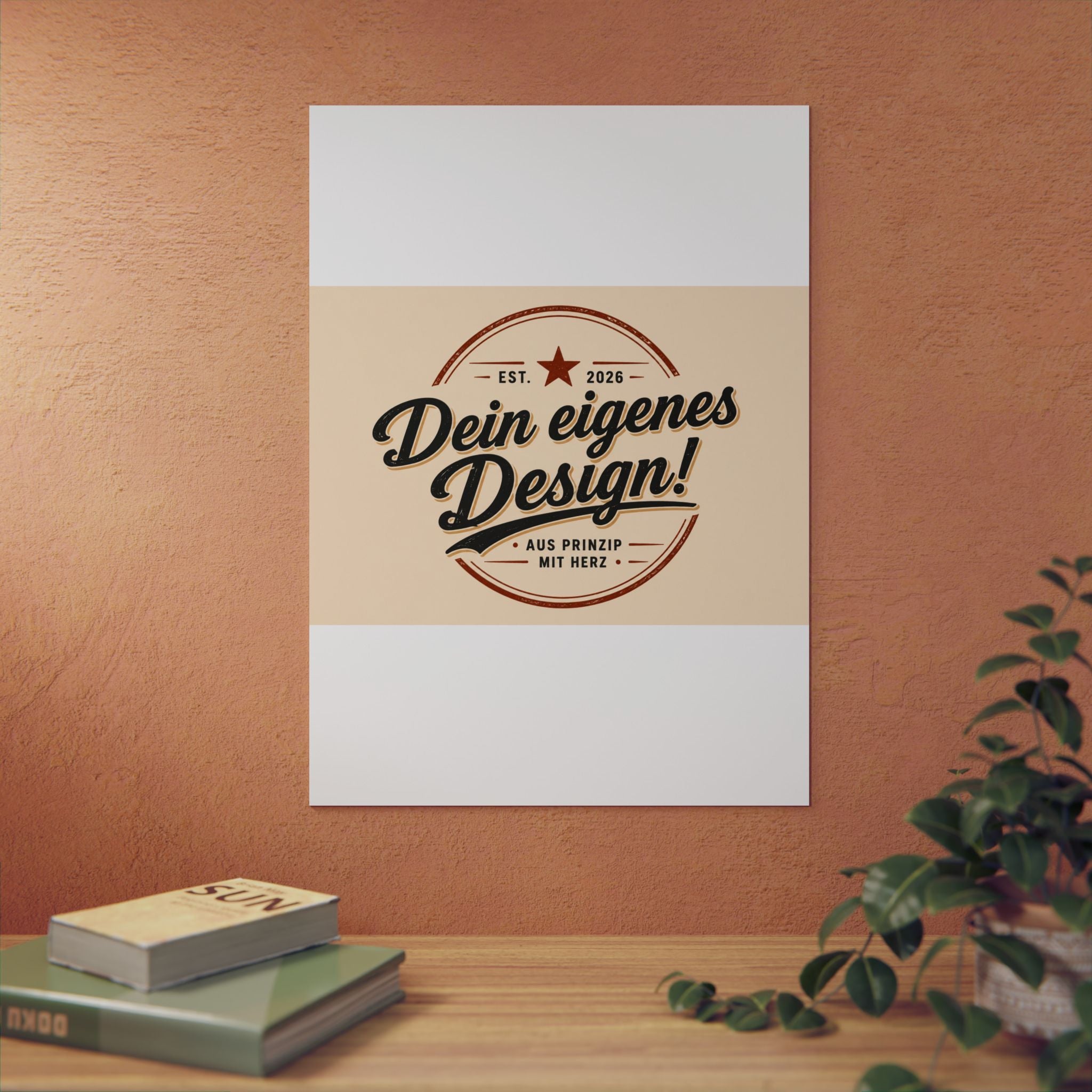 Custom Aluminum Wall Panel — "Dein eigenes Design!" Personalized Metal Sign