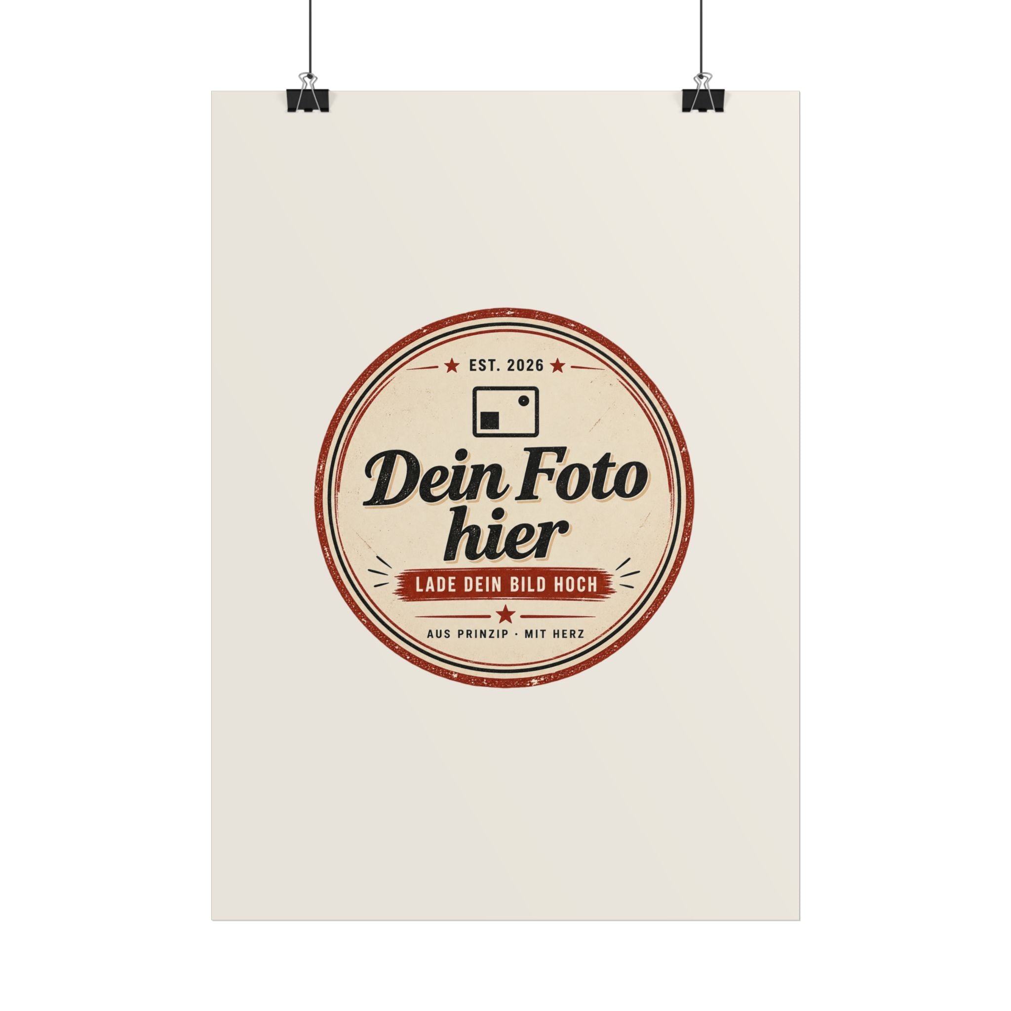 Personalise your poster with a photo – Design your own wall art and have it printed