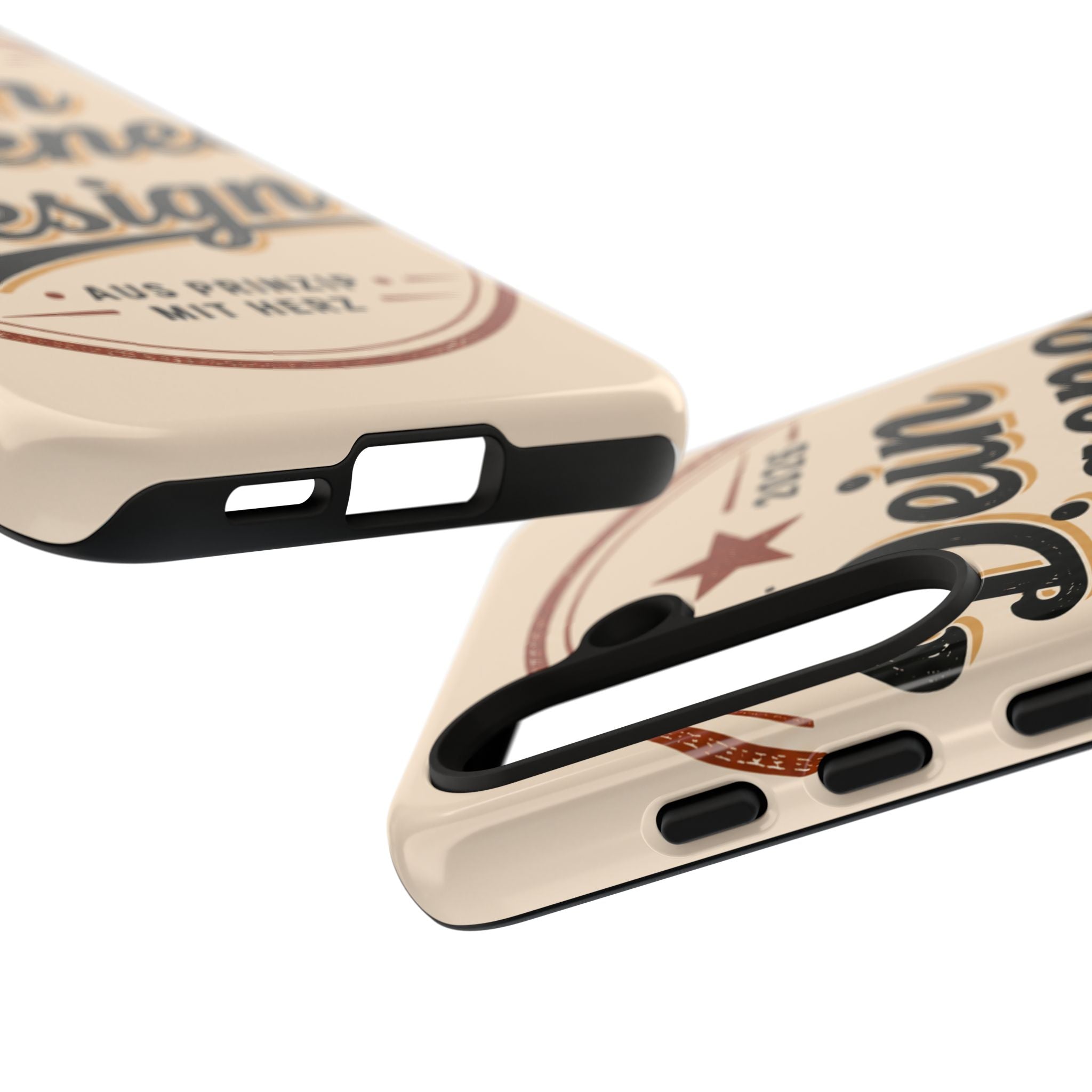 Custom Tough Phone Case — "Dein eigenes Design" Vintage Script Tough Case