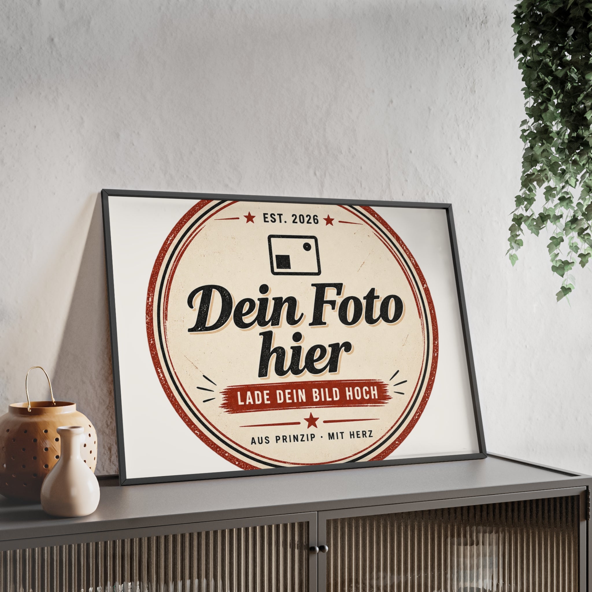 Personalized poster with wooden frame – Design a wall art with your own photo