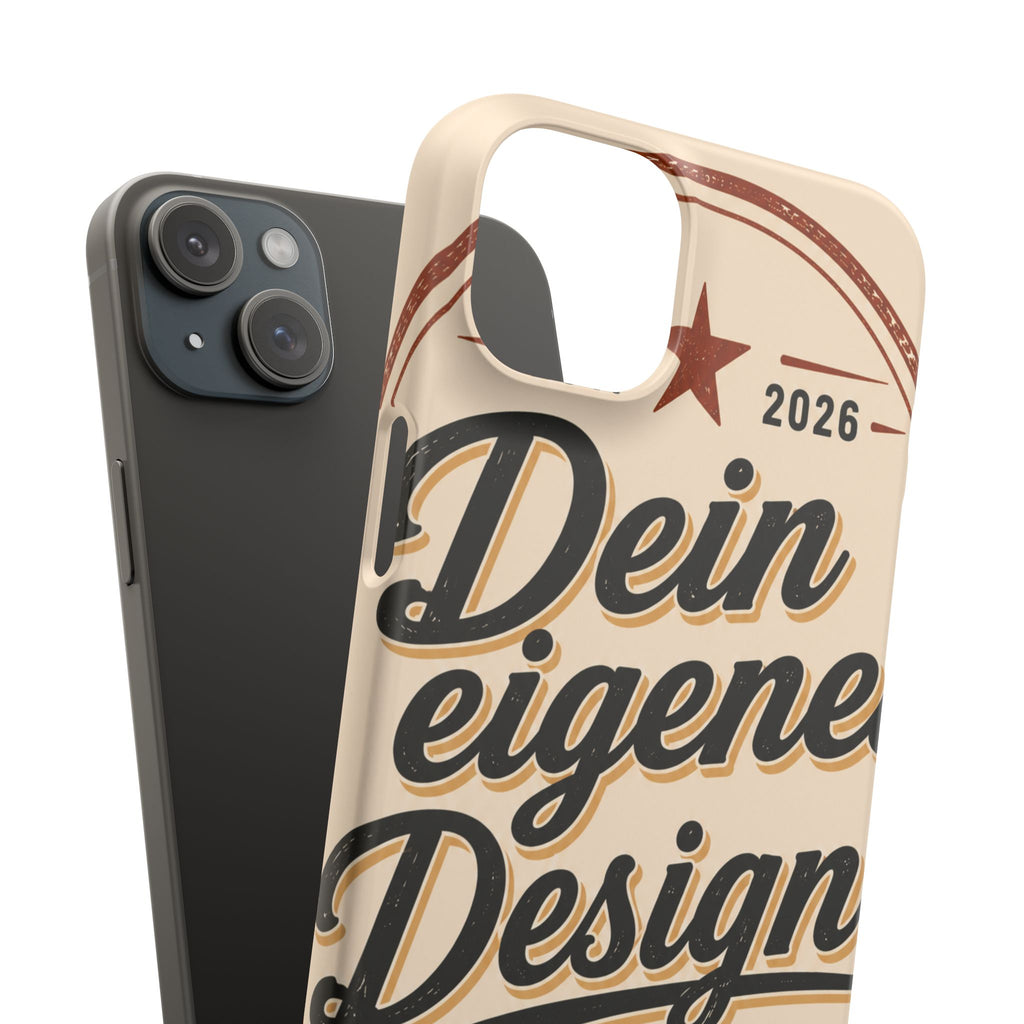Phone Case — Retro "Dein eigenes Design" Customizable Snap Case