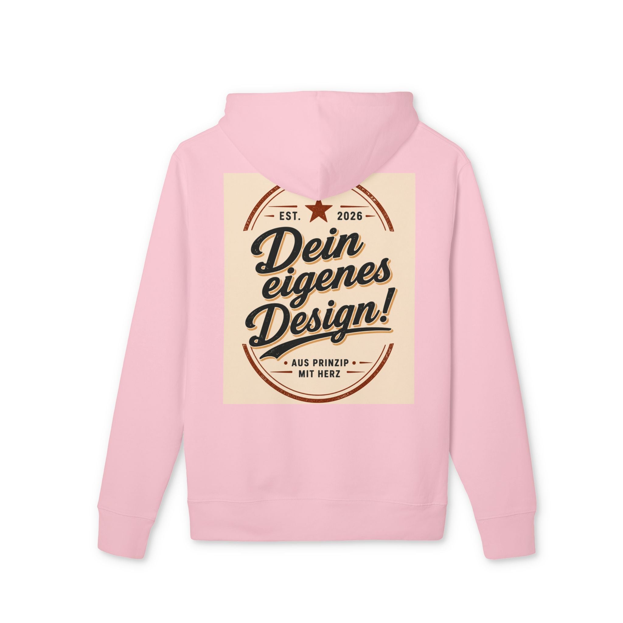 Hoodie — "Dein eigenes Design!" Vintage Badge Pullover