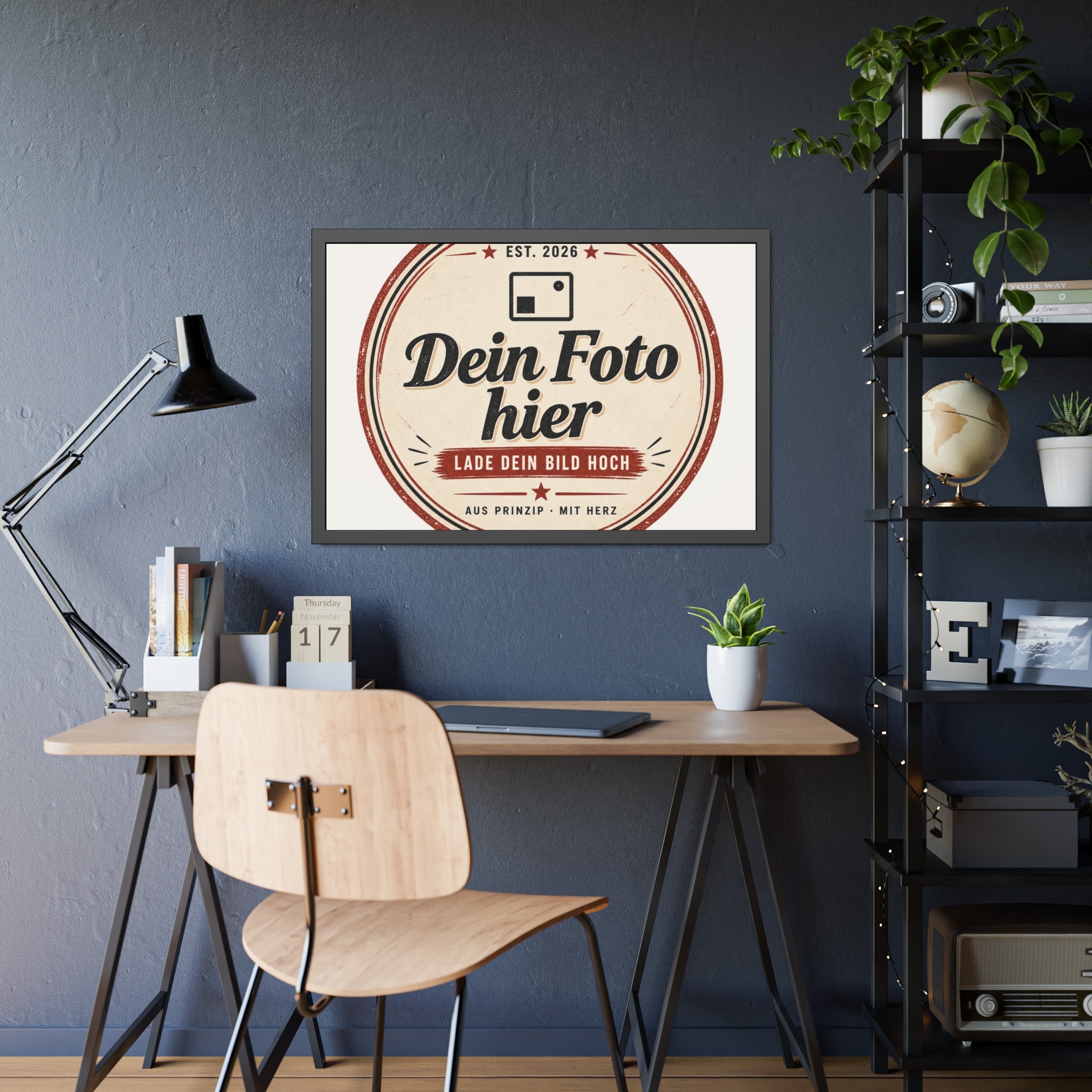 Personalised Poster with Frame – Black Photo Frame with Your Own Photo