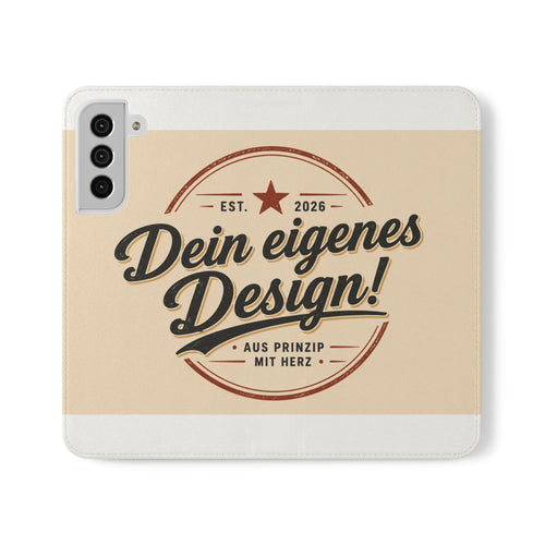 Flip Handyhülle personalisiert mit Geldbörse – iPhone & Samsung eigenes Design