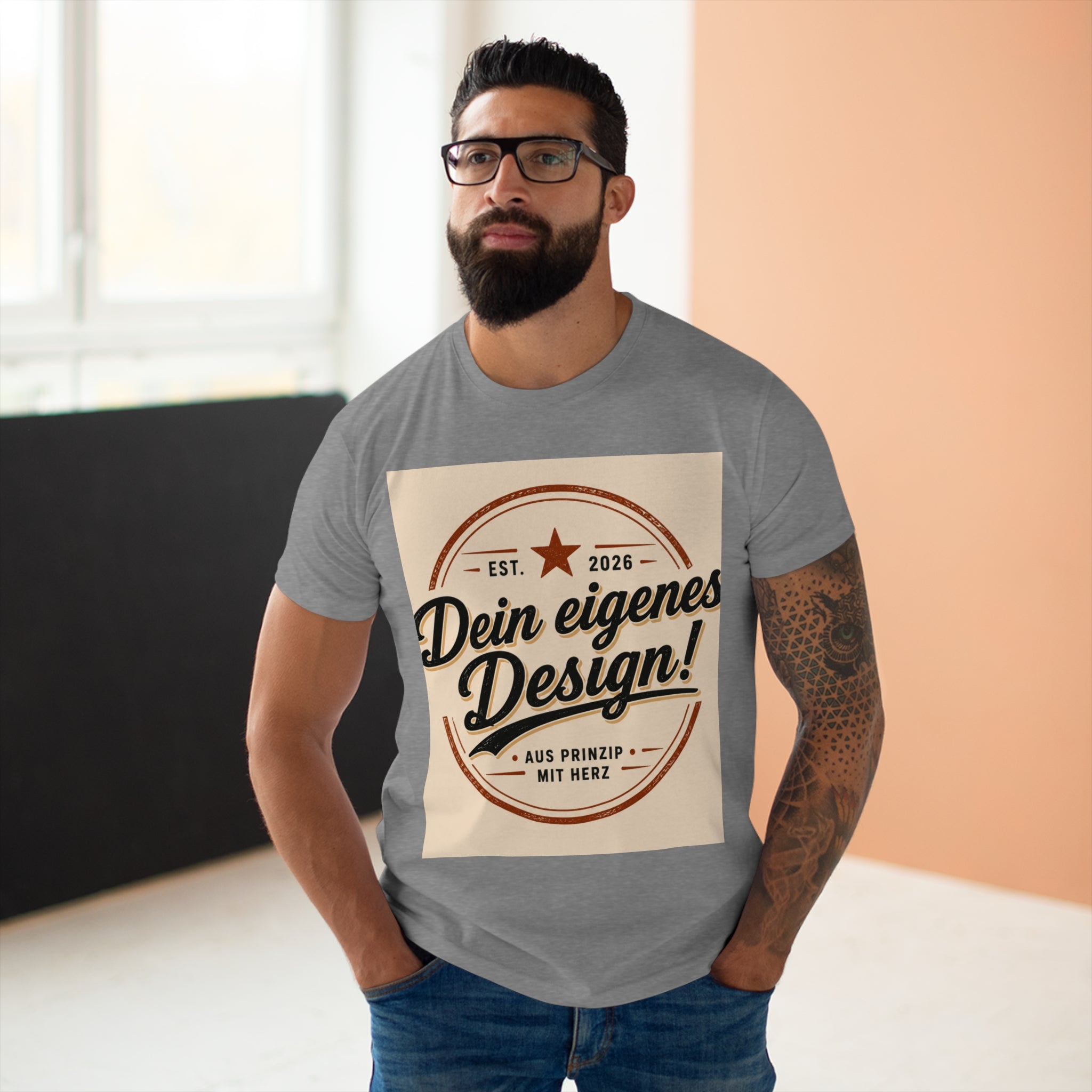 Personalisiertes Herren T-Shirt – Mit eigenem Foto gestalten