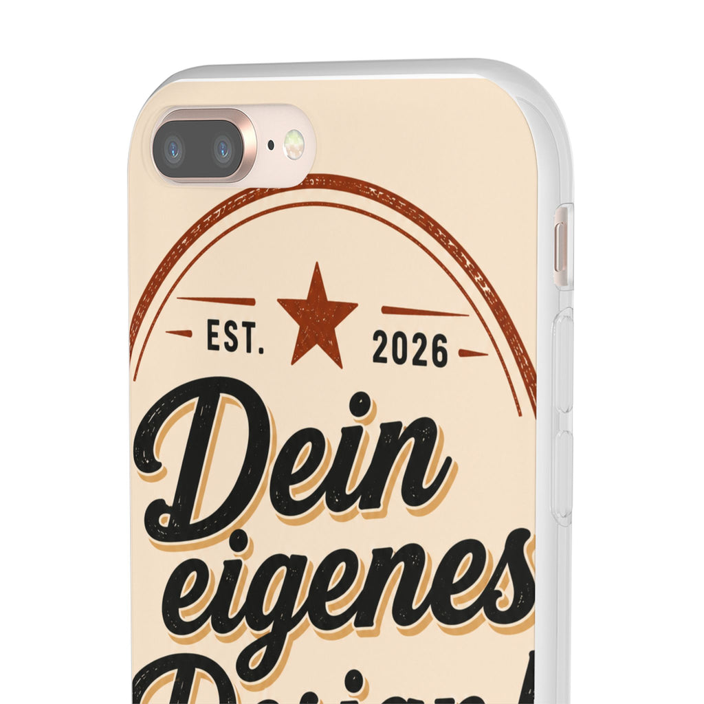 Phone Case — "Dein eigenes Design" Vintage Script Personalized Protective Case