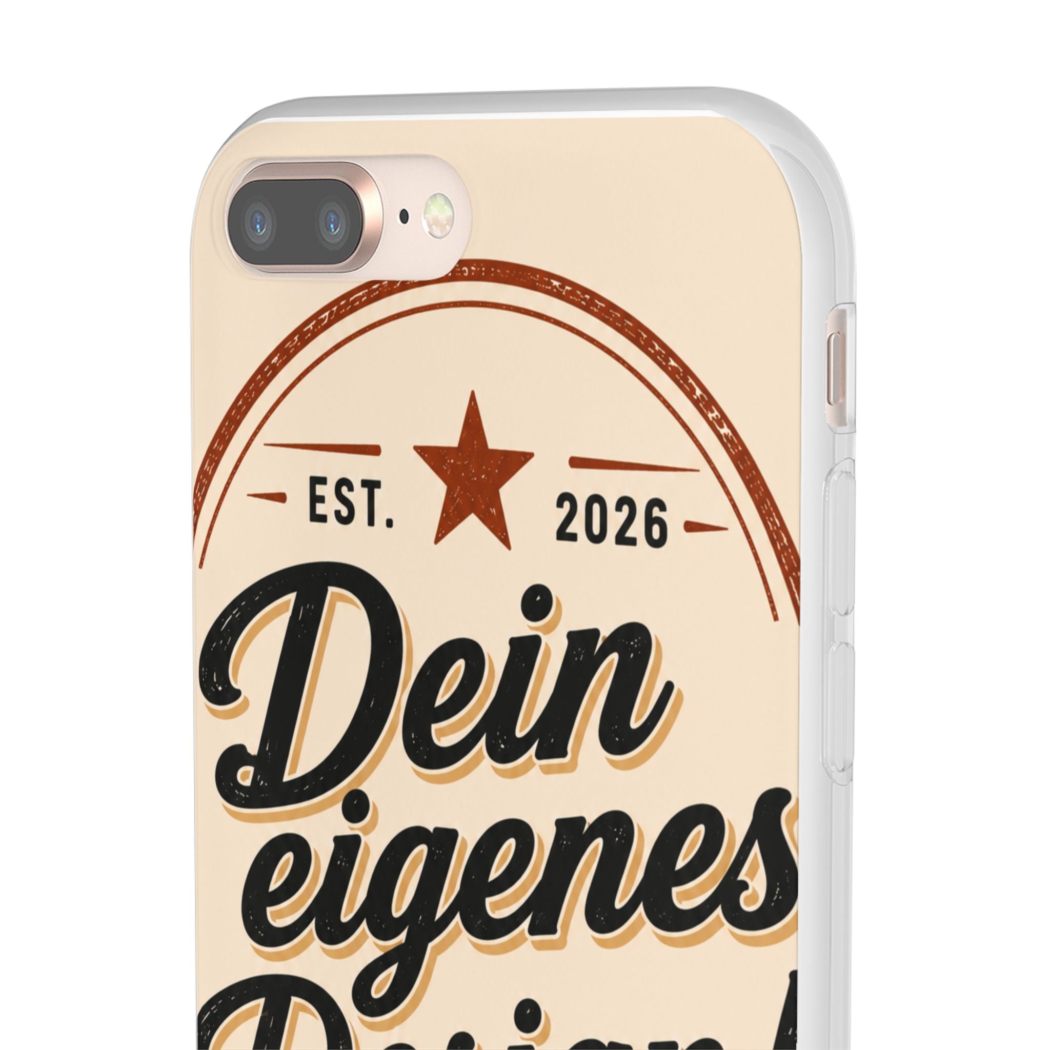 Phone Case — "Dein eigenes Design" Vintage Script Personalized Protective Case