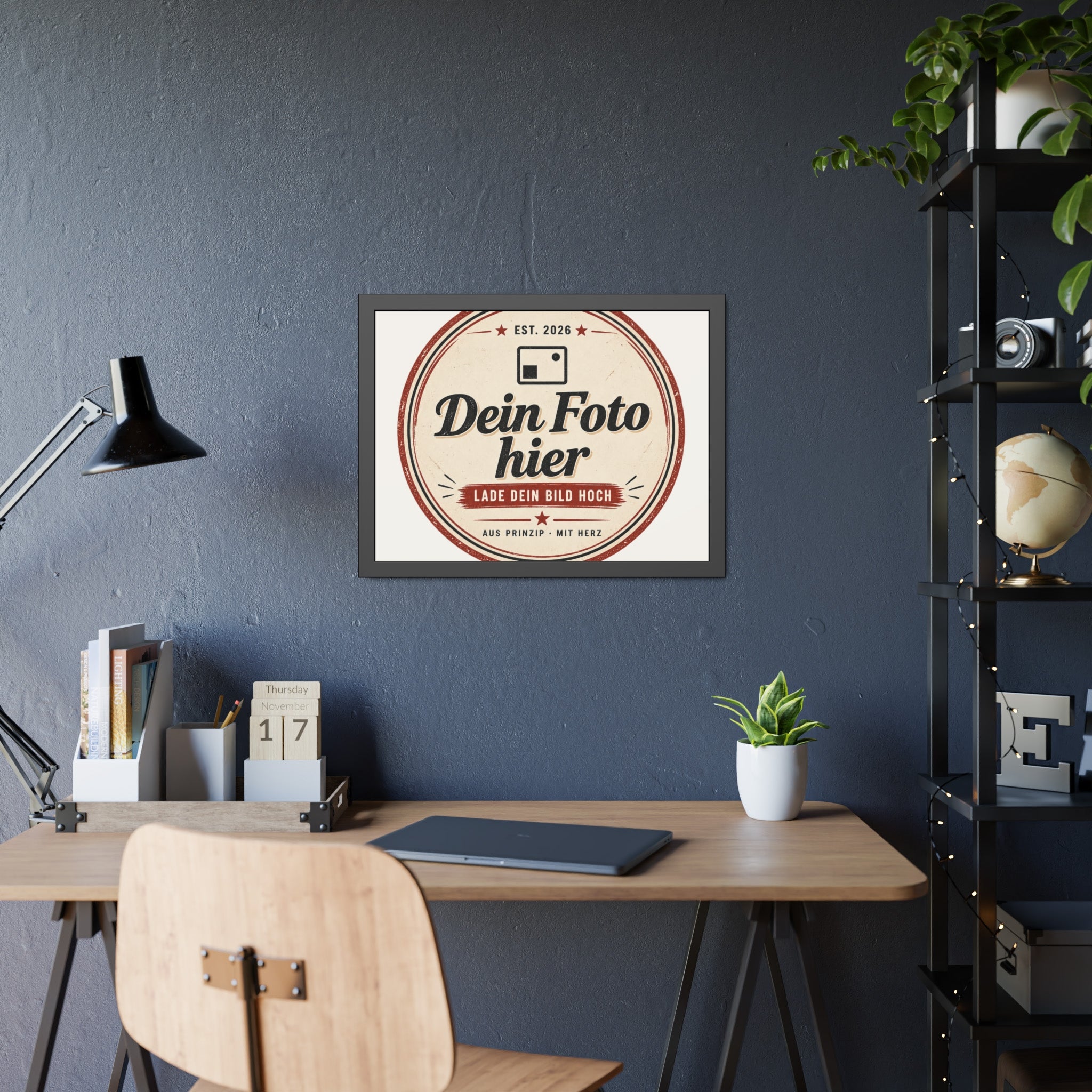 Personalised Poster with Frame – Black Photo Frame with Your Own Photo