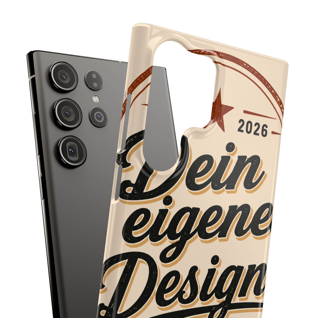Phone Case — Retro "Dein eigenes Design" Customizable Snap Case