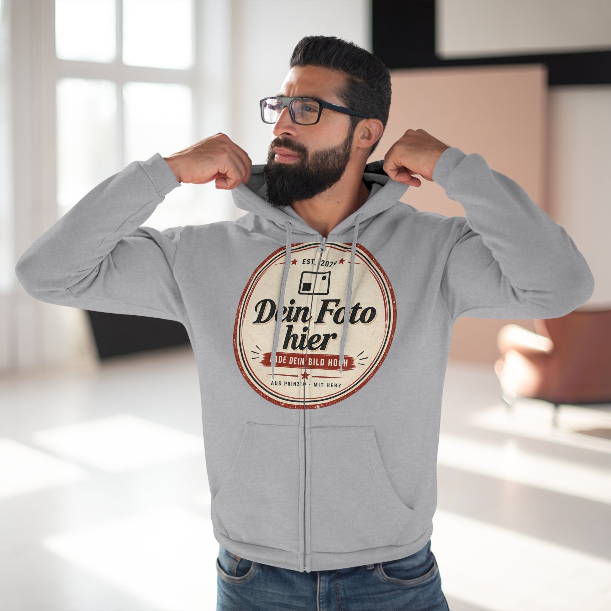Personalized Zip Hoodie – Design with your own photo