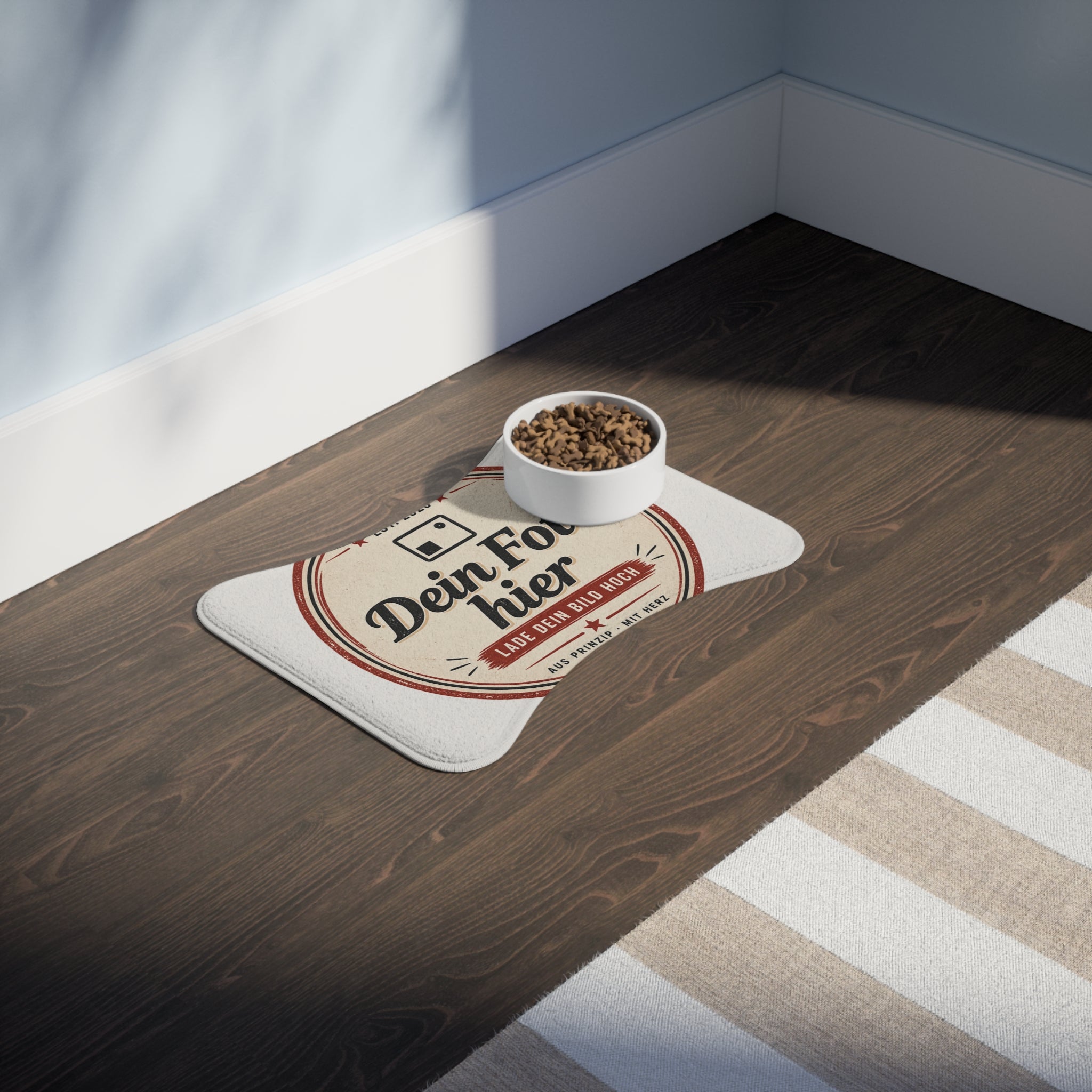 Personalized Dog Food Mat with Photo - Design Your Dog Bowl Mat