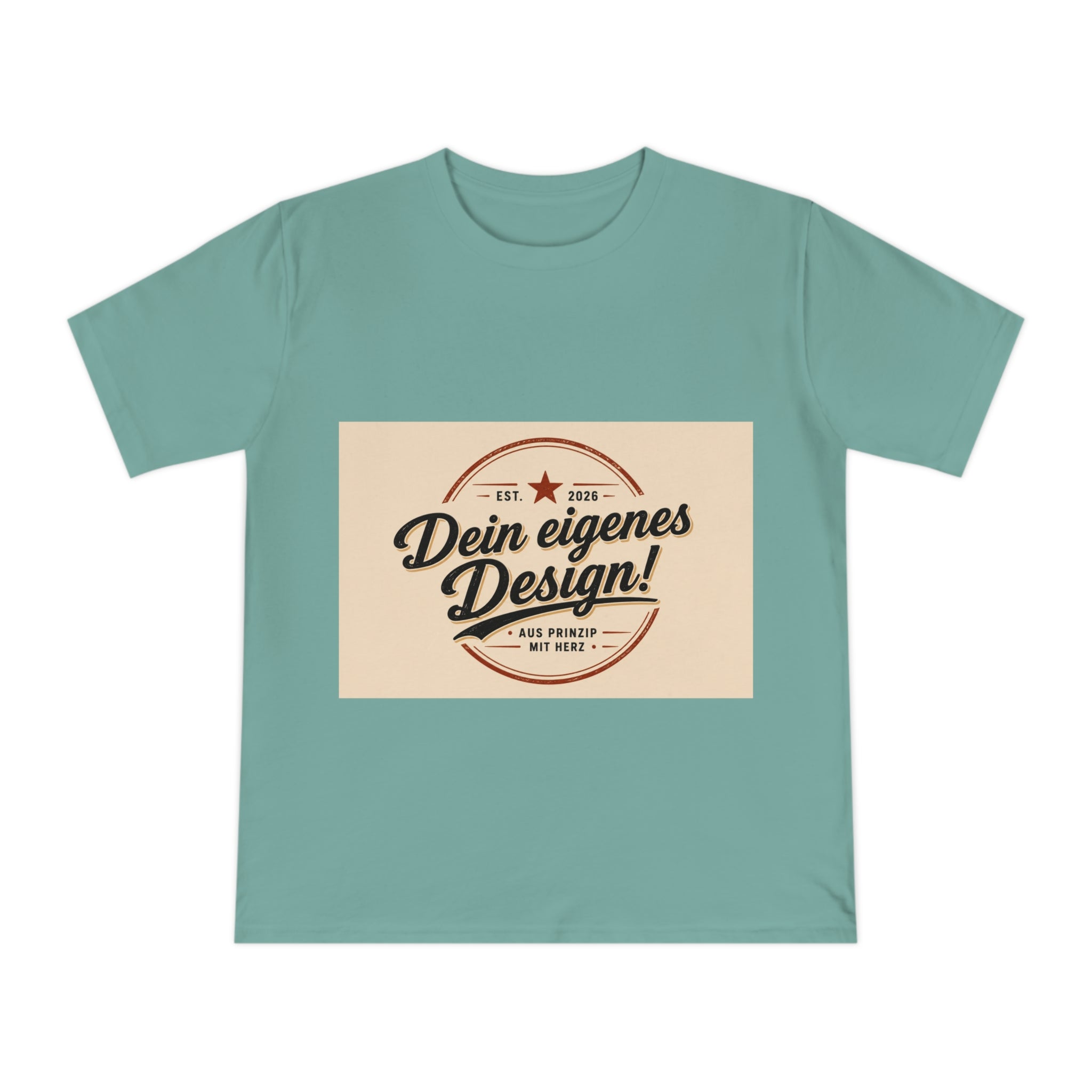 Vintage Badge T‑Shirt — "Dein eigenes Design!" Custom Retro Graphic Tee