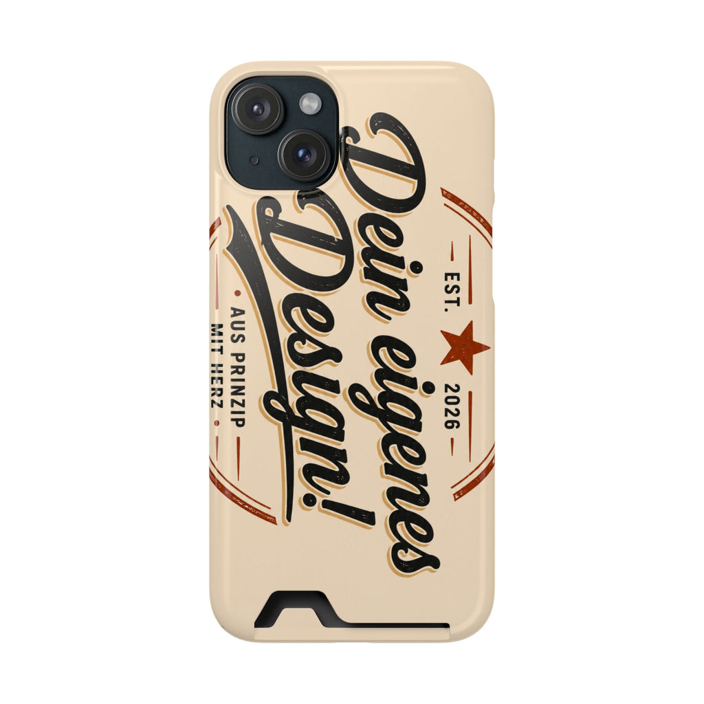 Handyhülle personalisiert mit Kartenhalter – iPhone & Samsung eigenes Design