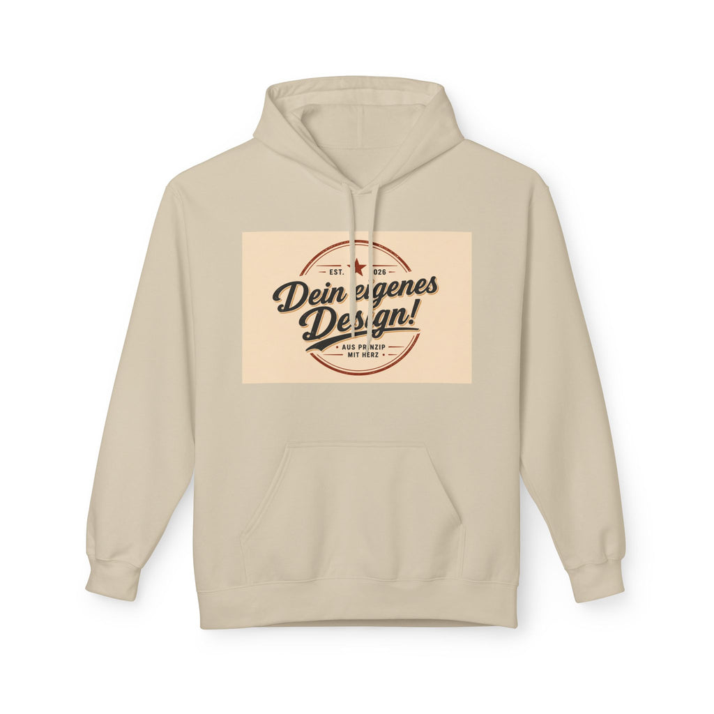 Hoodie — Custom Vintage Badge Design (Dein eigenes Design!)