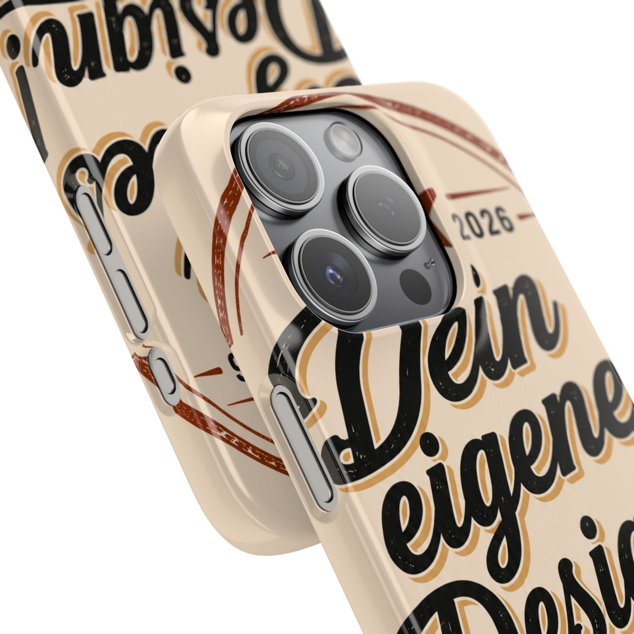 Phone Case — Retro "Dein eigenes Design" Customizable Snap Case