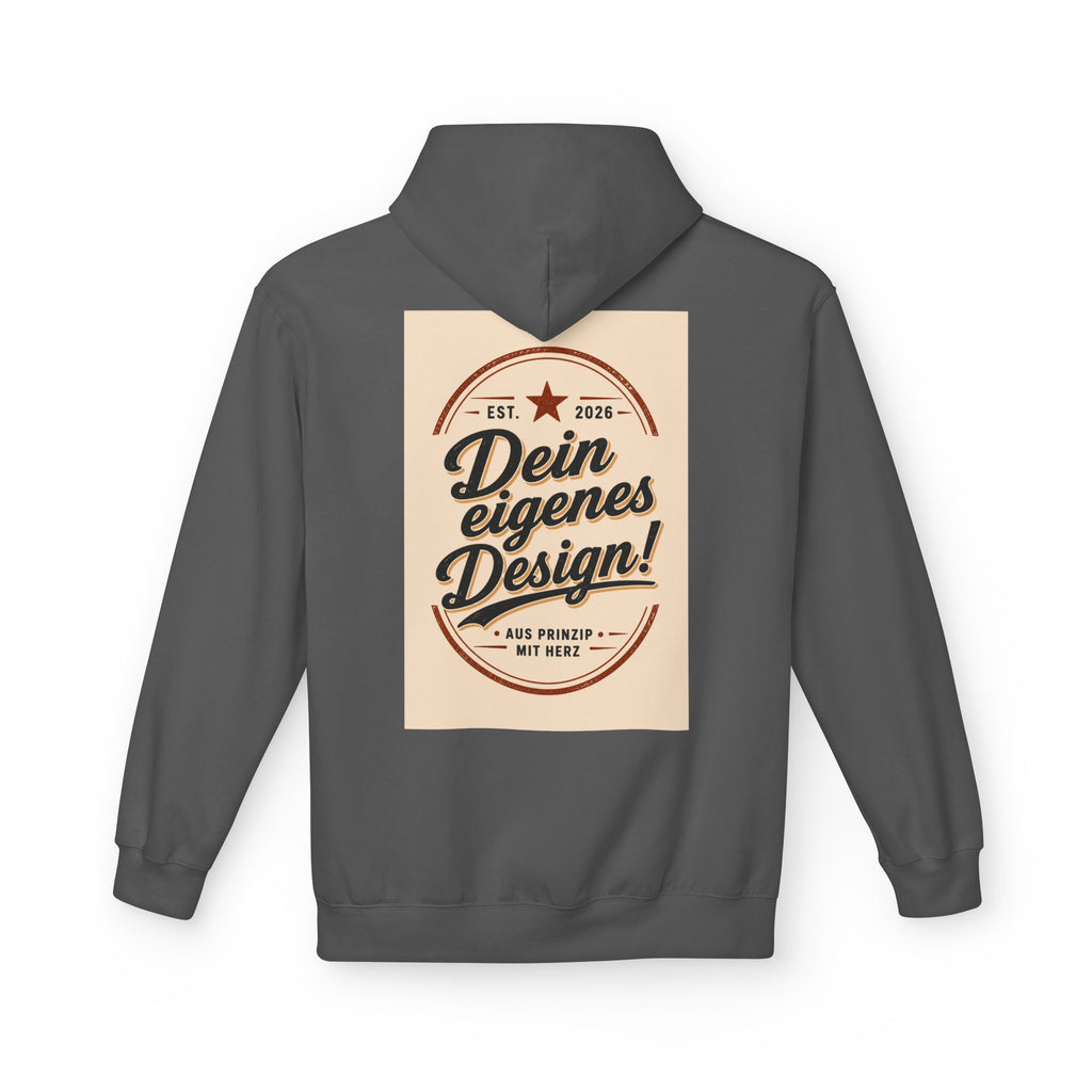 Hoodie — Custom Vintage Badge Design (Dein eigenes Design!)