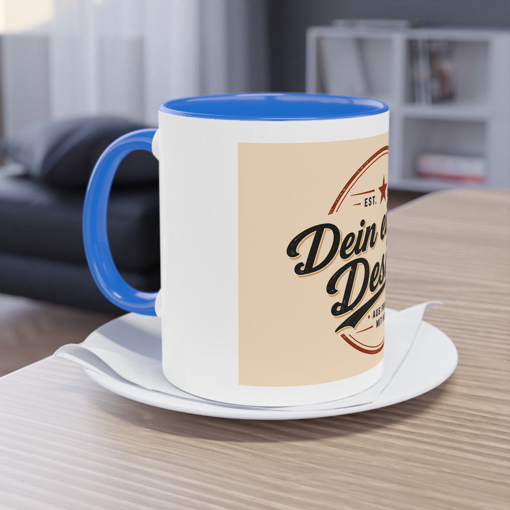 Zweifarbige Tasse personalisiert – Kaffeetasse 11oz mit eigenem Design bedrucken
