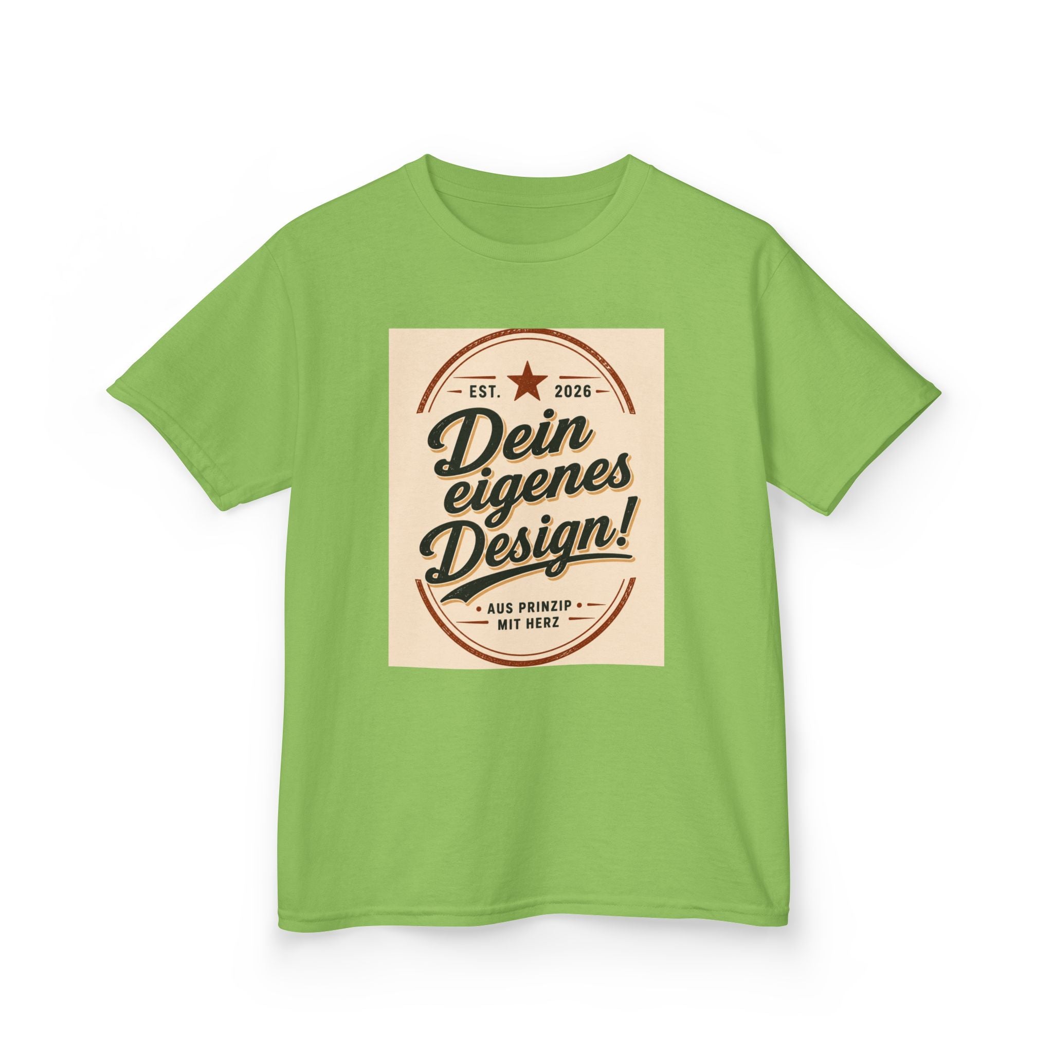 Kids T‑Shirt — "Dein eigenes Design!" Vintage Badge Graphic