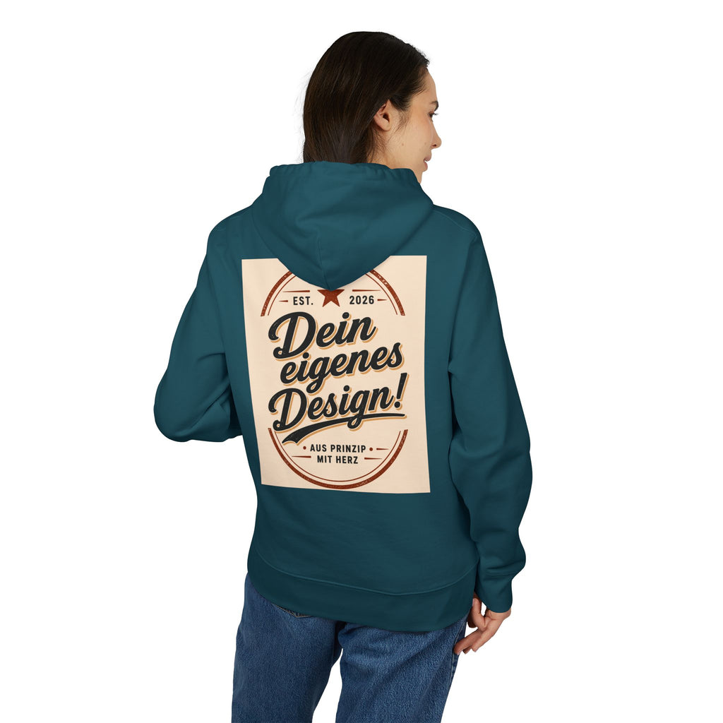 Hoodie — "Dein eigenes Design!" Vintage Badge Pullover