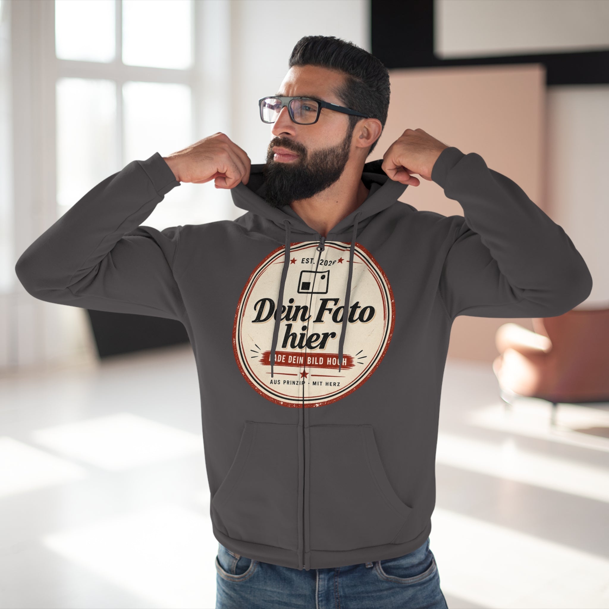 Personalized Zip Hoodie – Design with your own photo