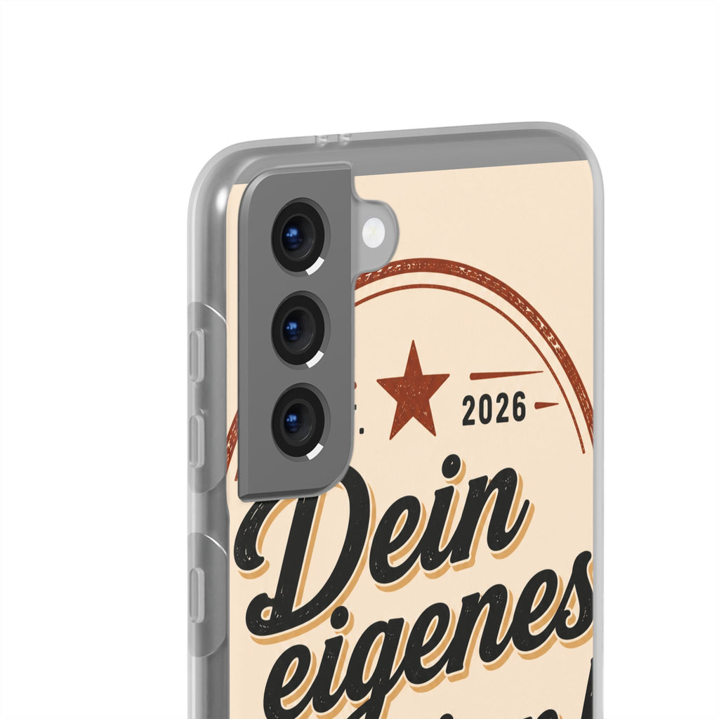Phone Case — "Dein eigenes Design" Vintage Script Personalized Protective Case