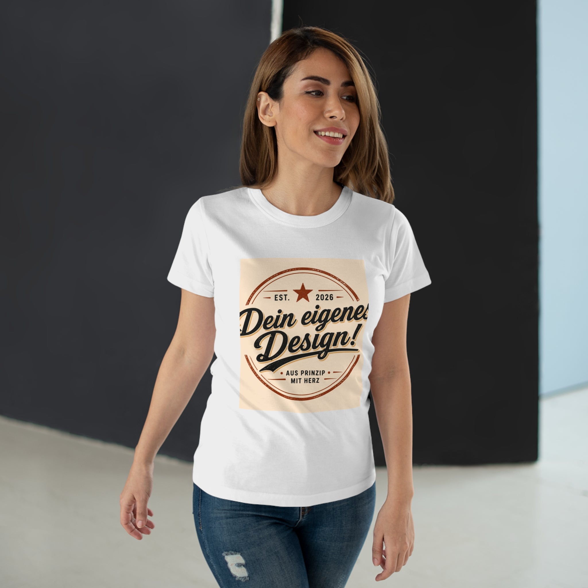 Women’s T-Shirt “Dein eigenes Design!” Vintage Badge Tee