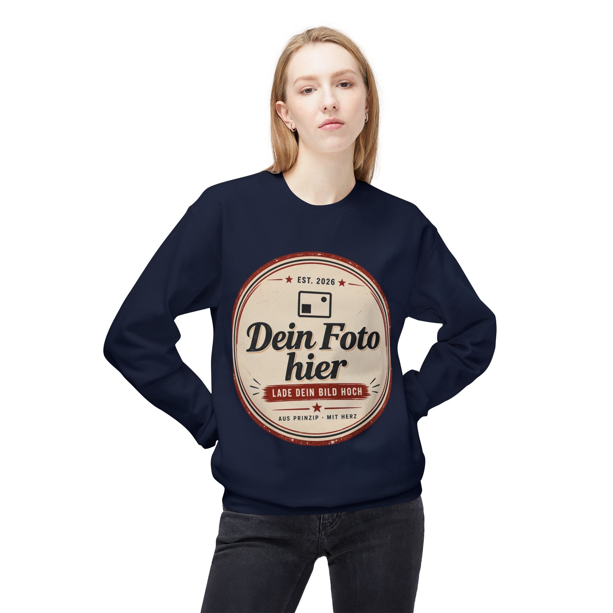 Sweatshirt personalized with photo – Design and print your own crewneck