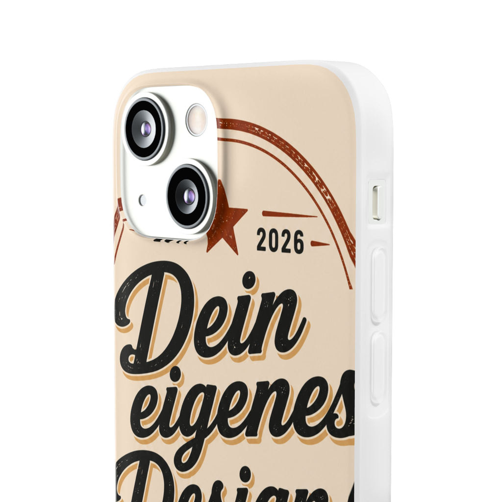 Phone Case — "Dein eigenes Design" Vintage Script Personalized Protective Case