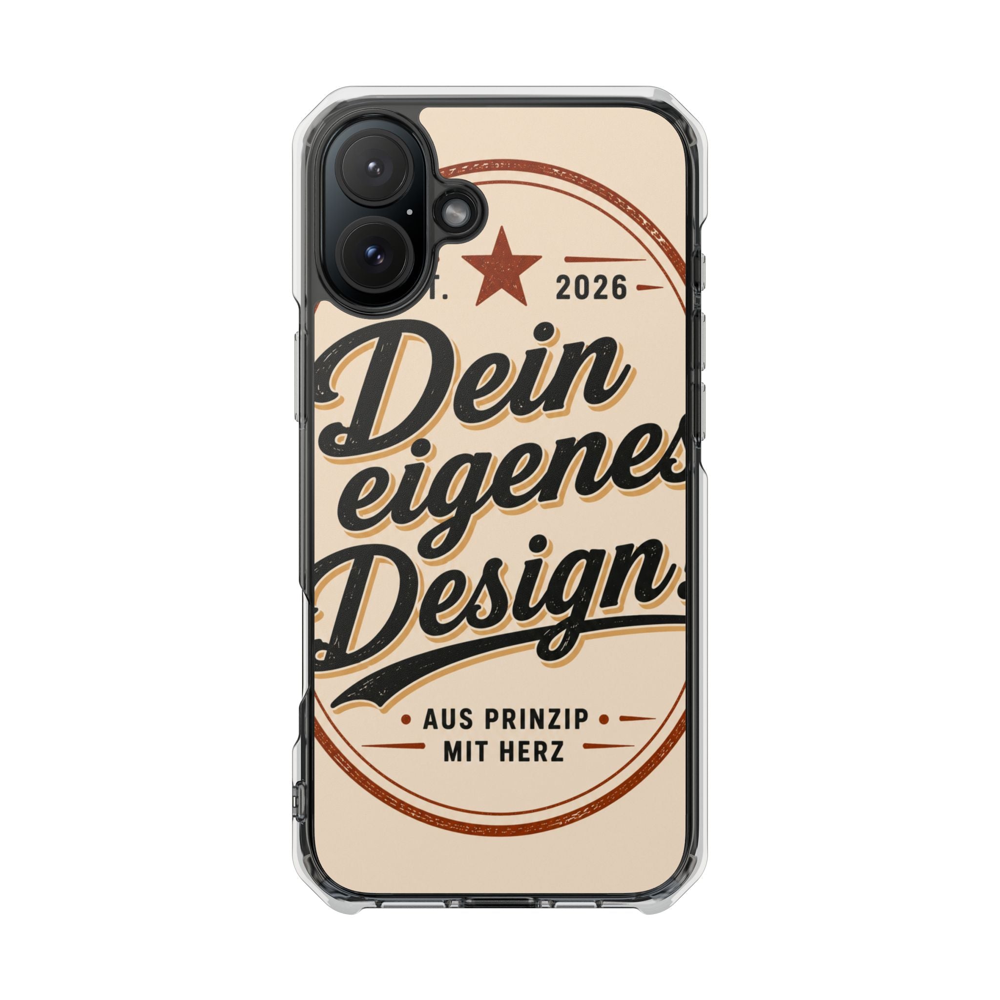 Clear Magnetic Phone Case — Custom Print “Dein eigenes Design”