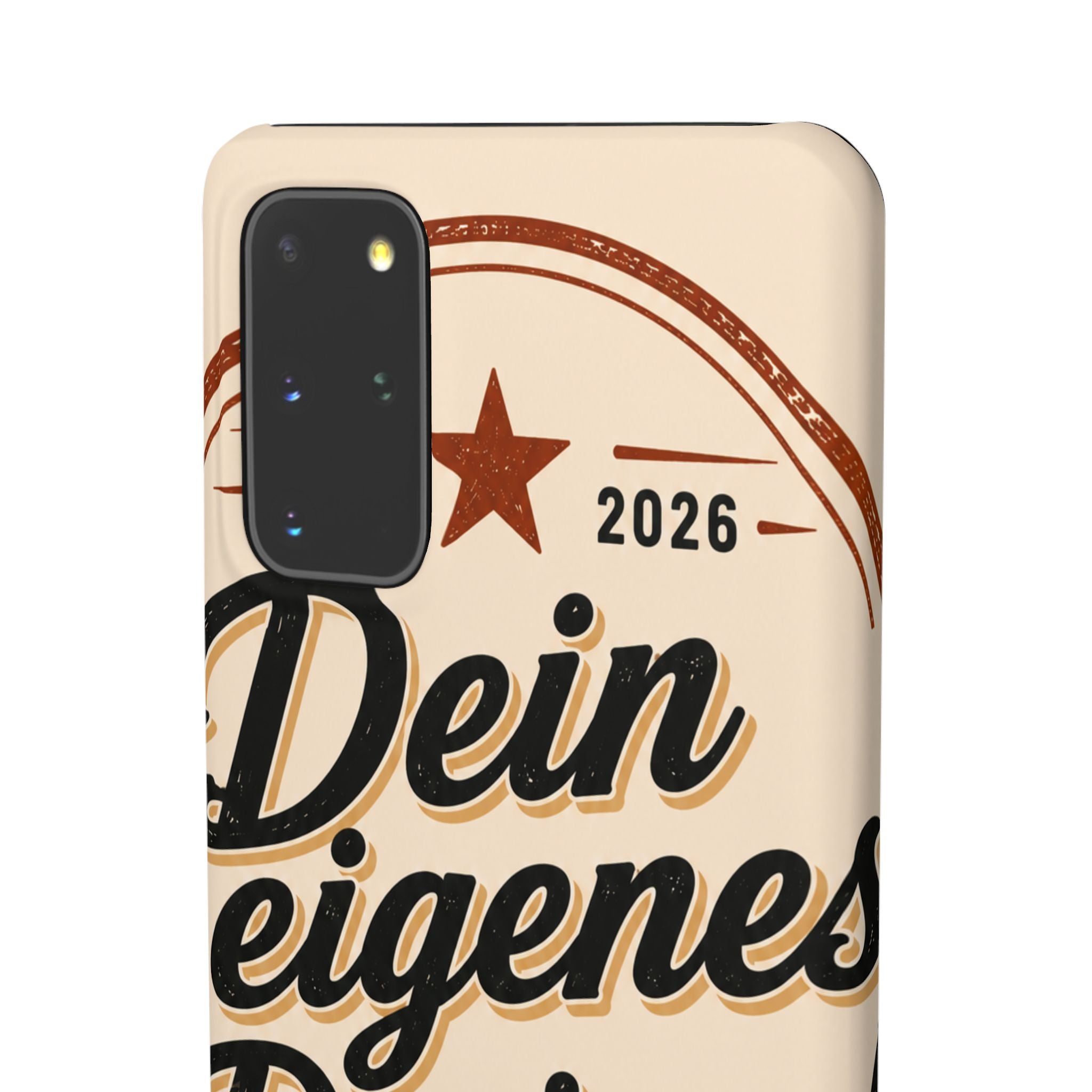 Phone Case — Retro "Dein eigenes Design" Customizable Snap Case