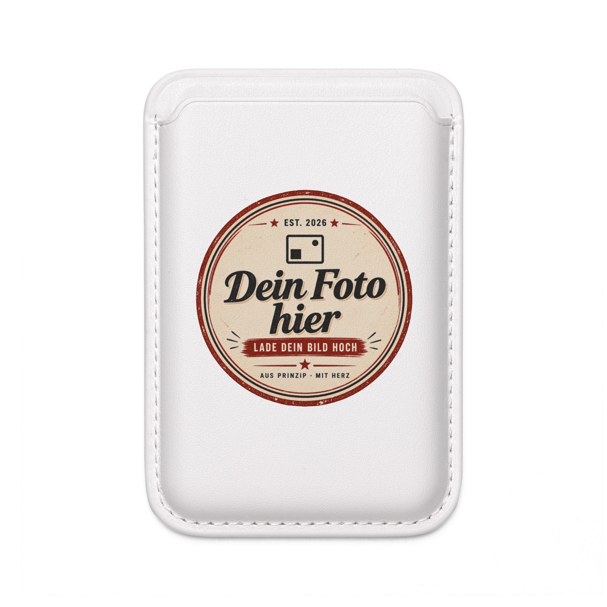 MagSafe Wallet personalized with photo – Design a vegan leather card holder