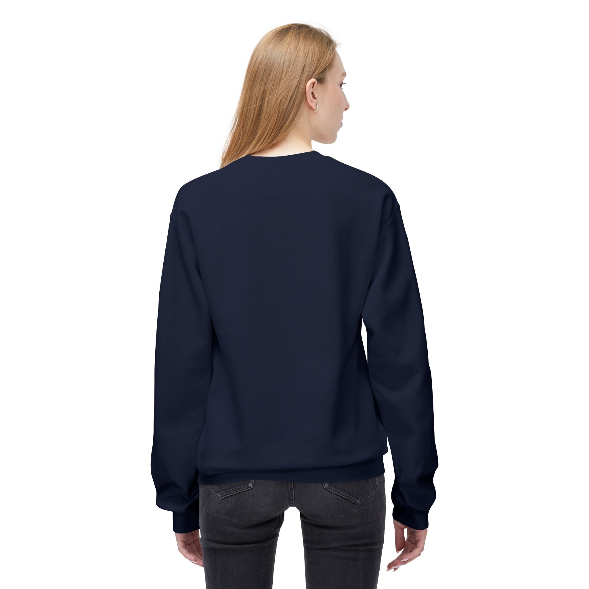 Crewneck Sweatshirt — "Dein eigenes Design!" Retro Badge Graphic