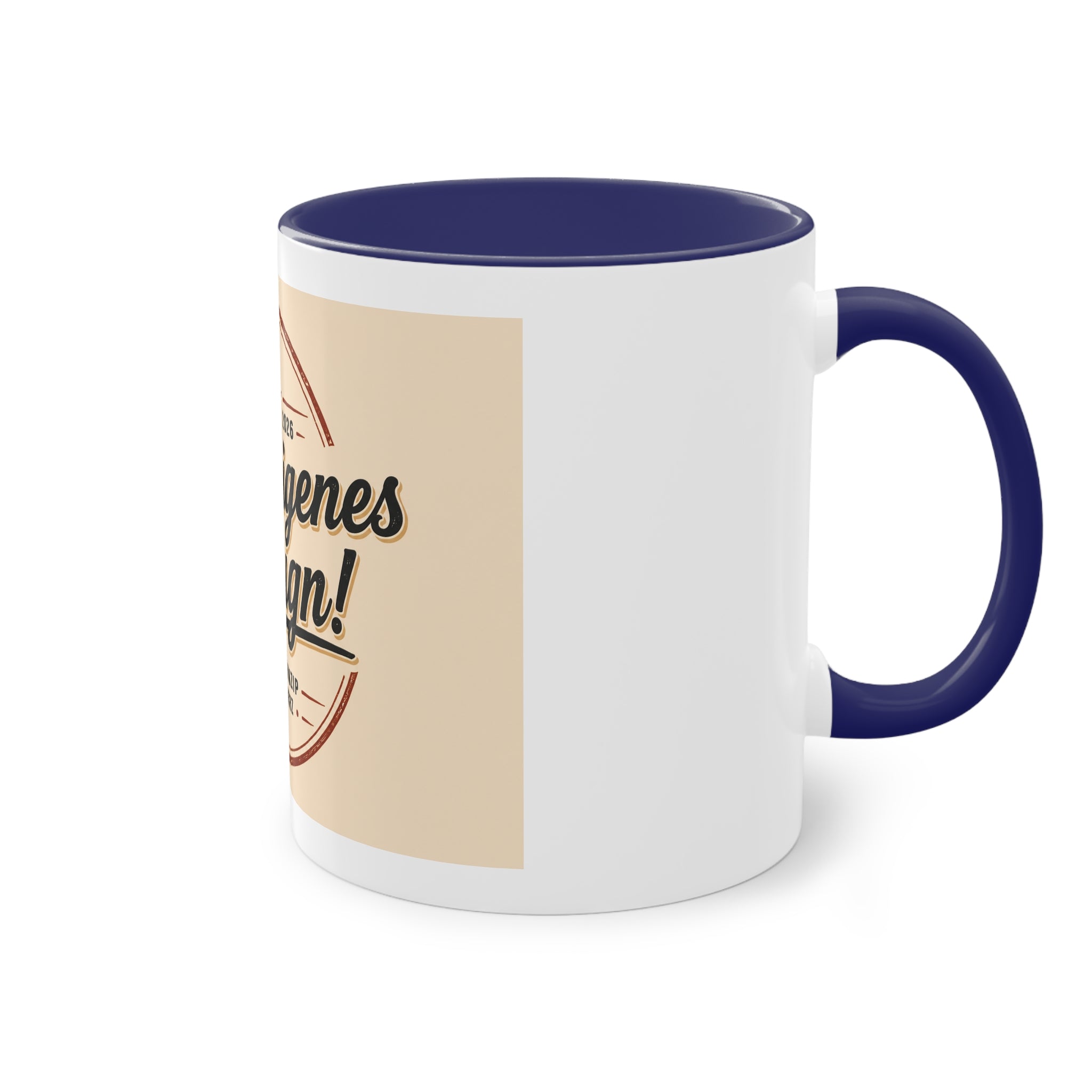 Personalized Two-Tone Coffee Mug — "Dein eigenes Design!" 11oz
