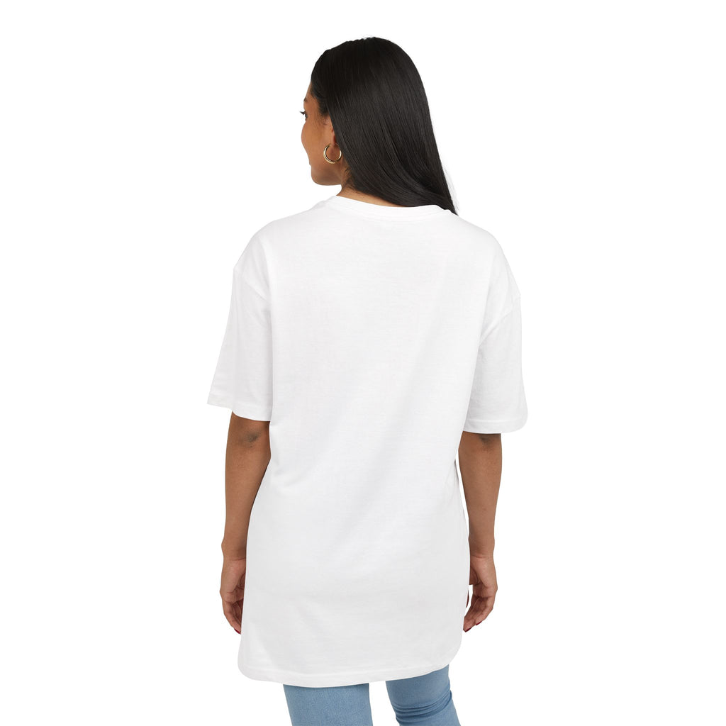 Oversize Tee — "Dein eigenes Design!" Retro Badge Graphic