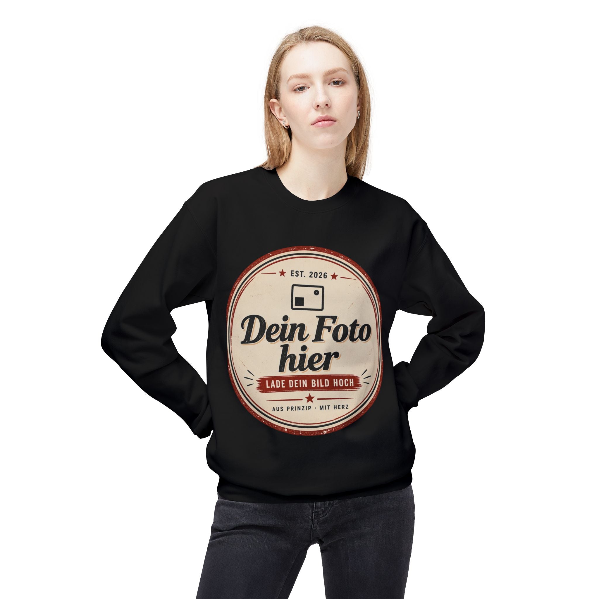 Sweatshirt personalized with photo – Design and print your own crewneck
