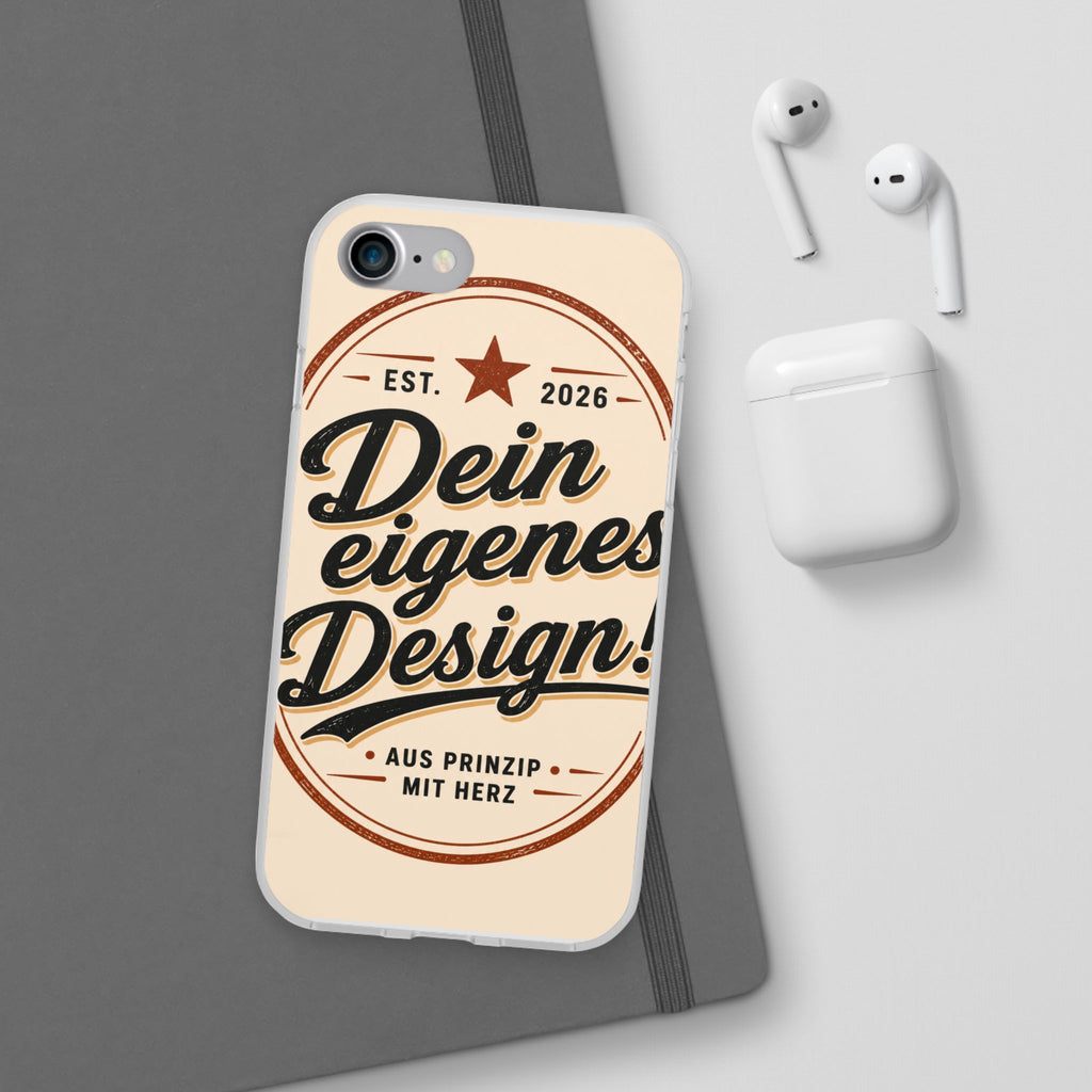 Phone Case — "Dein eigenes Design" Vintage Script Personalized Protective Case