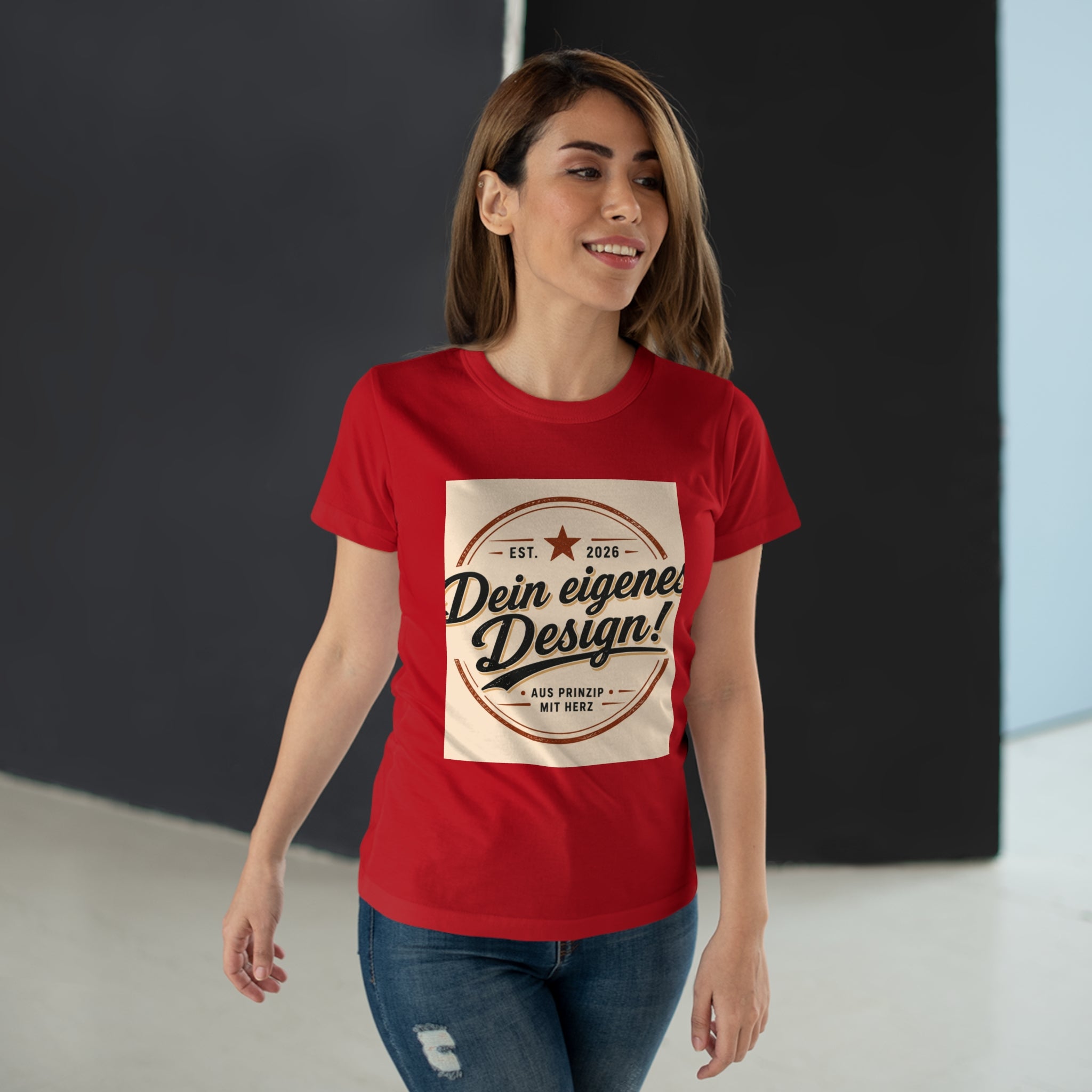Women’s T-Shirt “Dein eigenes Design!” Vintage Badge Tee