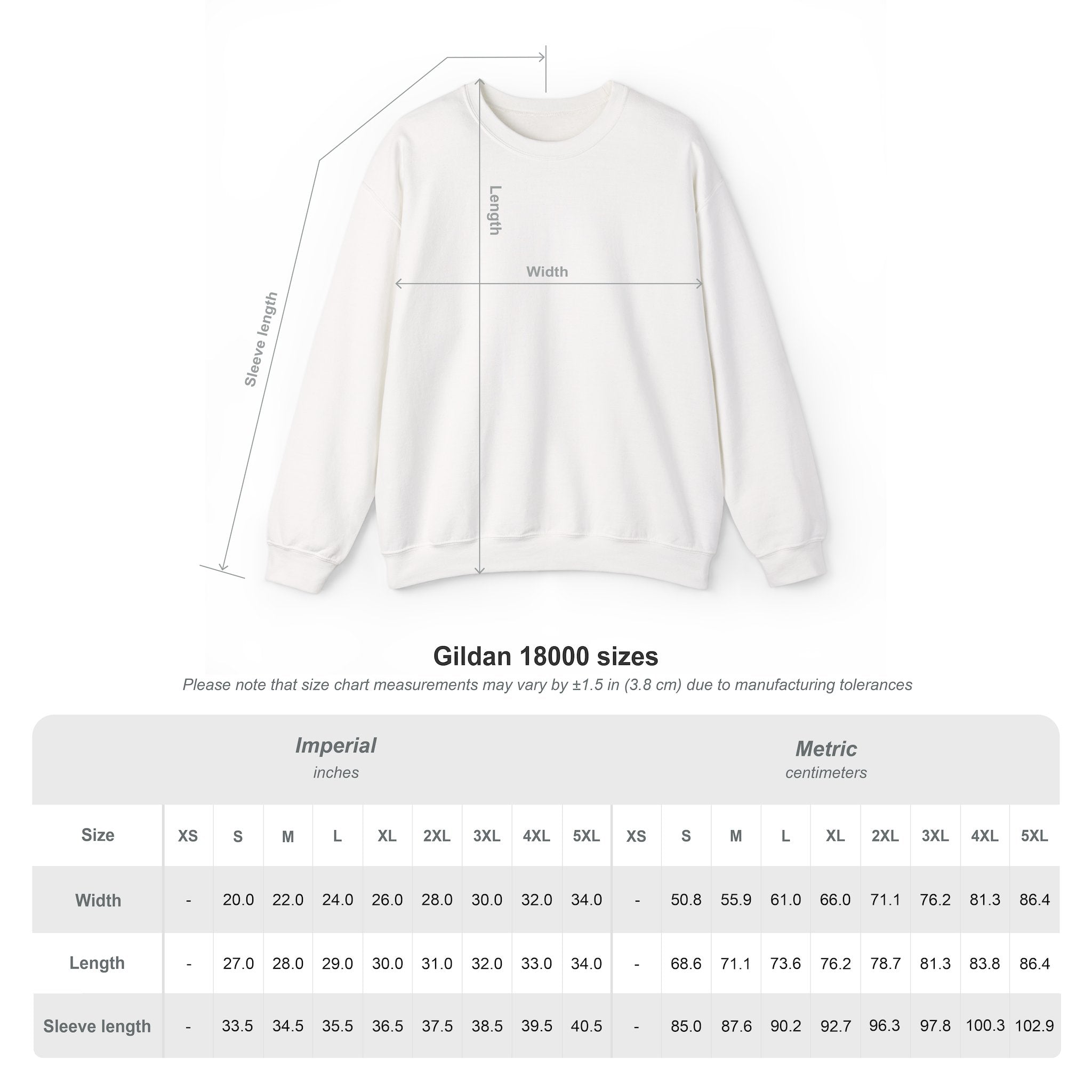 Crewneck Sweatshirt — Minimal Custom "Print it your way" Design