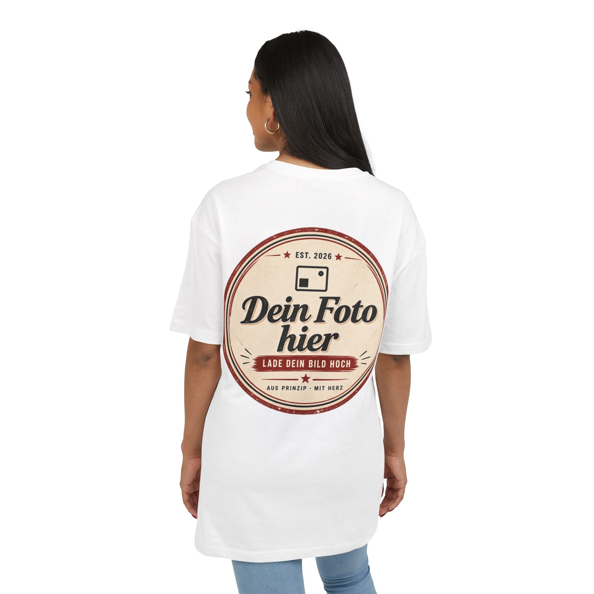 Oversize T-shirt personalized with photo - Design your own oversized shirt