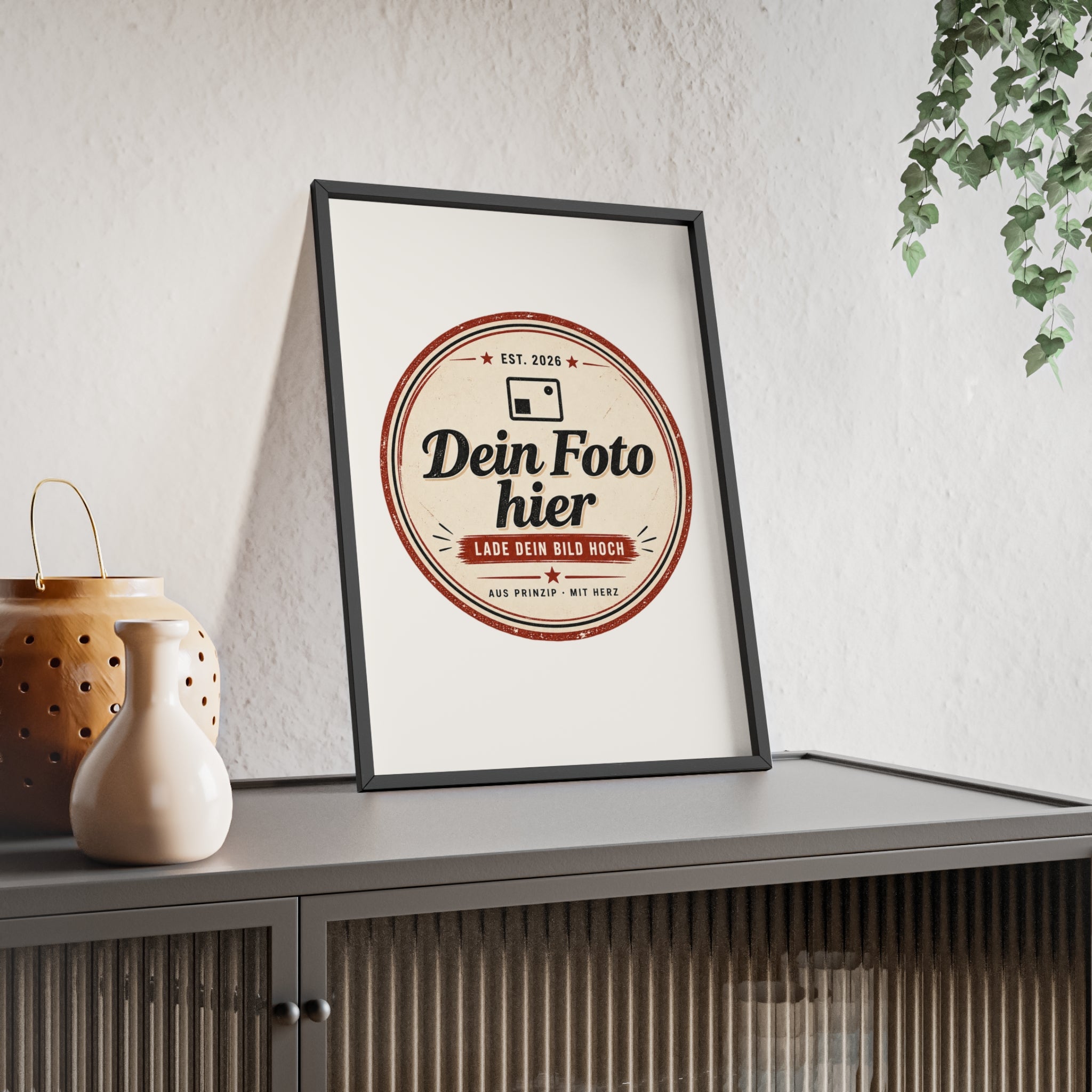 Personalized poster with wooden frame – Design a wall art with your own photo