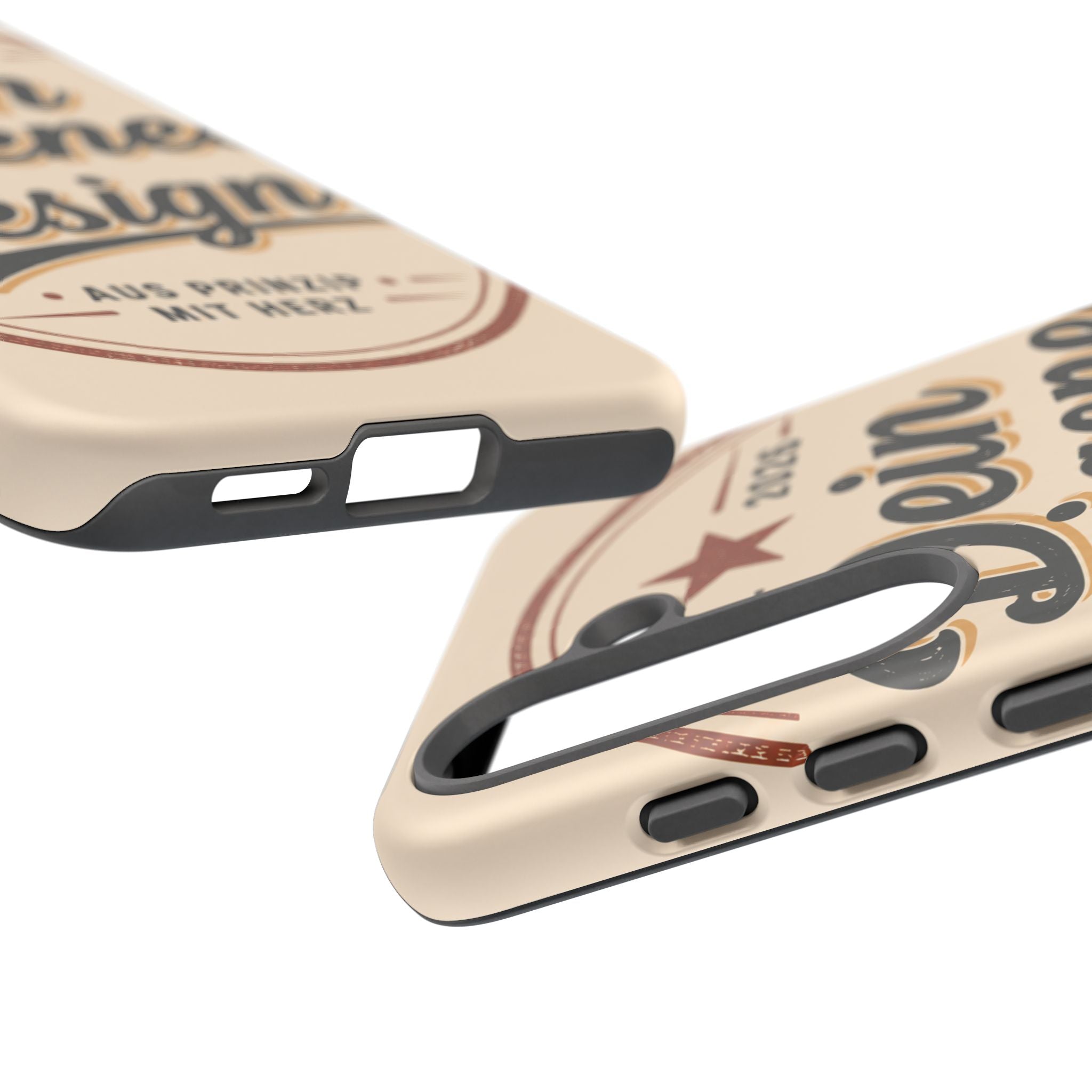 Custom Tough Phone Case — "Dein eigenes Design" Vintage Script Tough Case