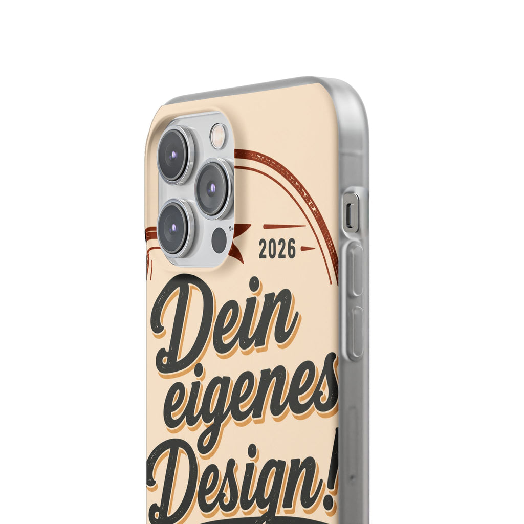 Phone Case — "Dein eigenes Design" Vintage Script Personalized Protective Case