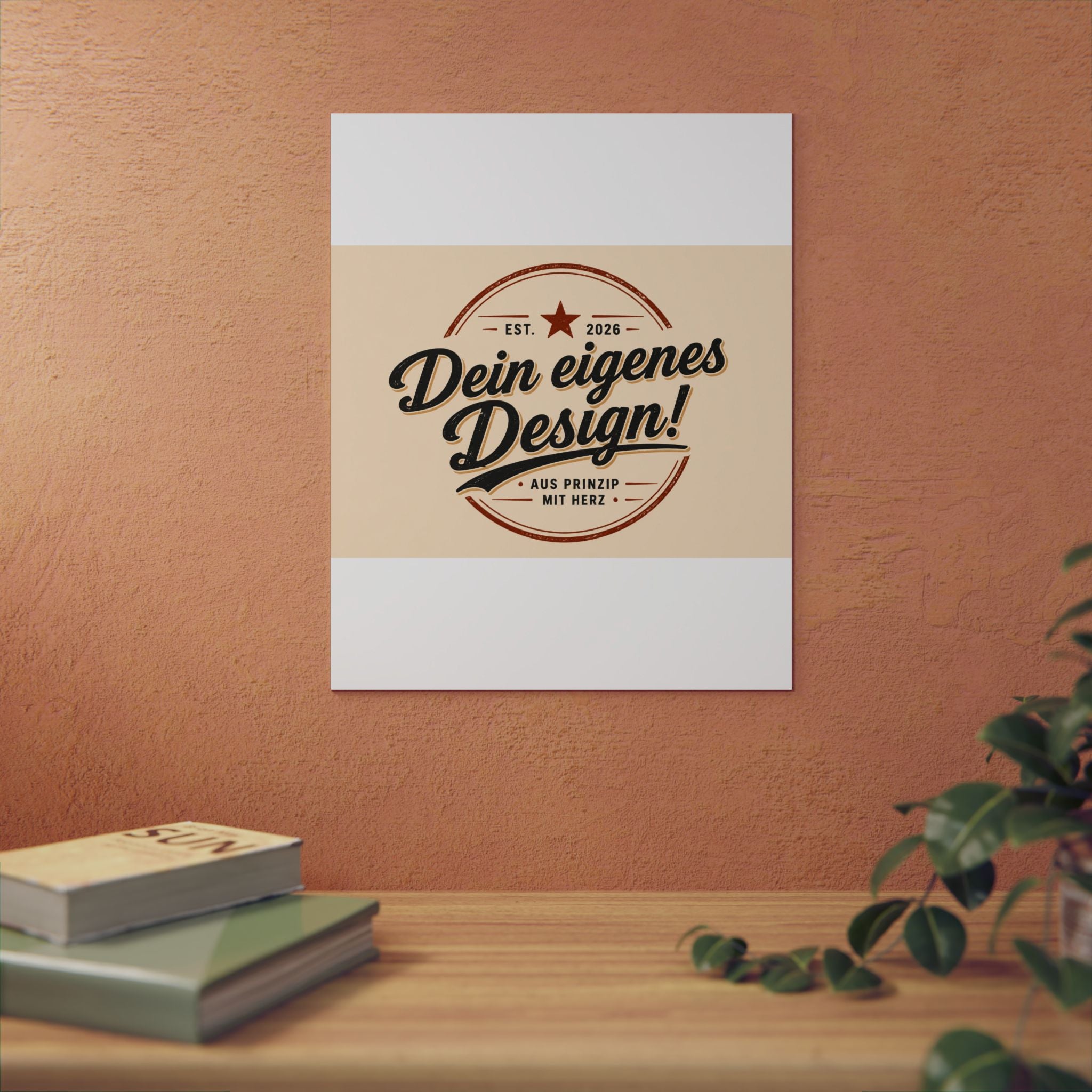 Custom Aluminum Wall Panel — "Dein eigenes Design!" Personalized Metal Sign
