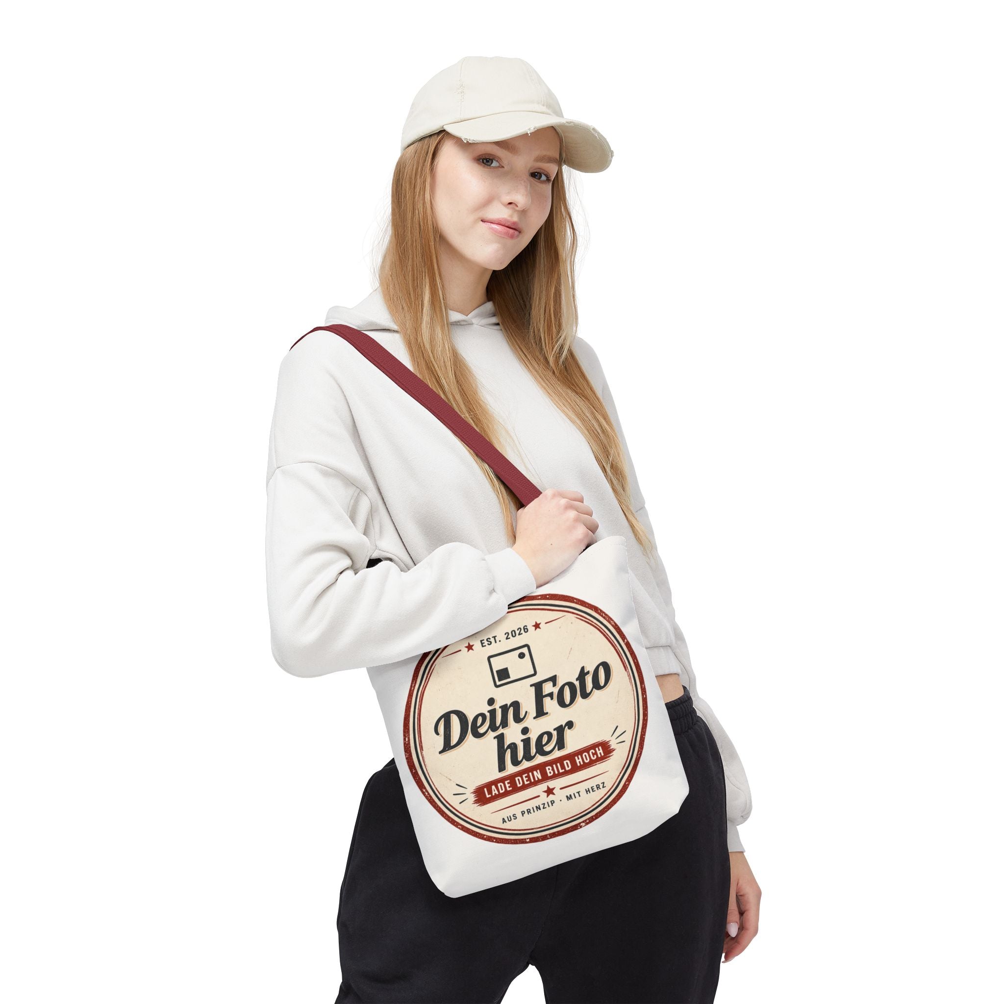 Personalized Tote Bag with Photo - Design Your Own Canvas Shopper